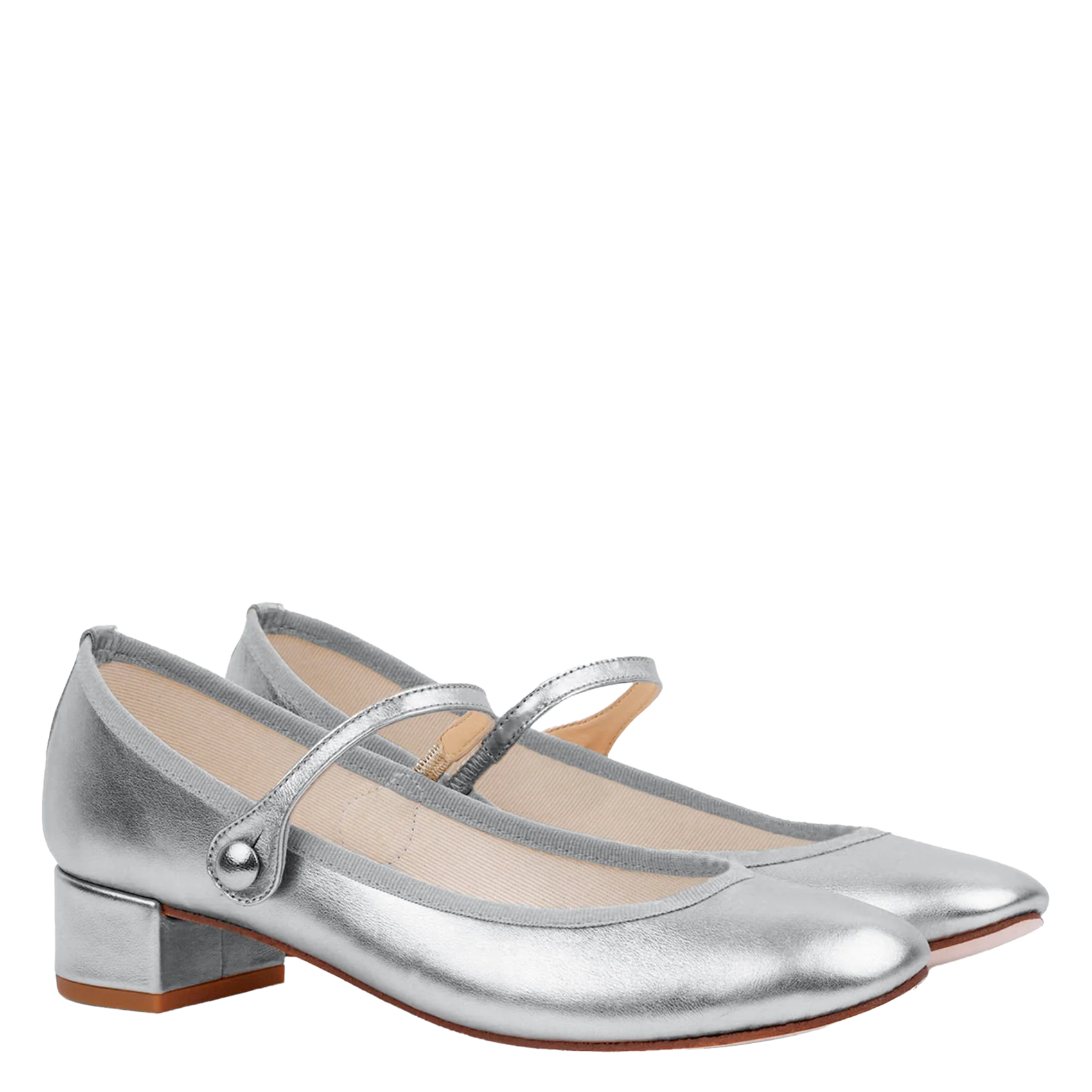 Babies en cuir REPETTO Argent