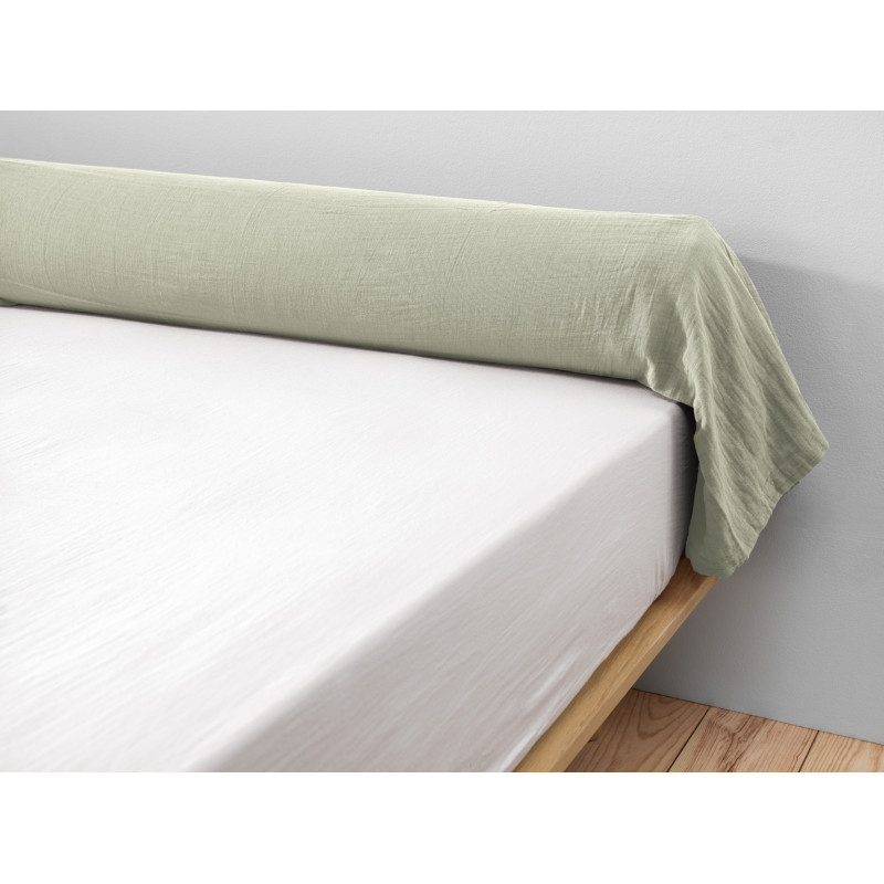 100% Pure Cotton Bolster Pillowcase  Vert d'eau