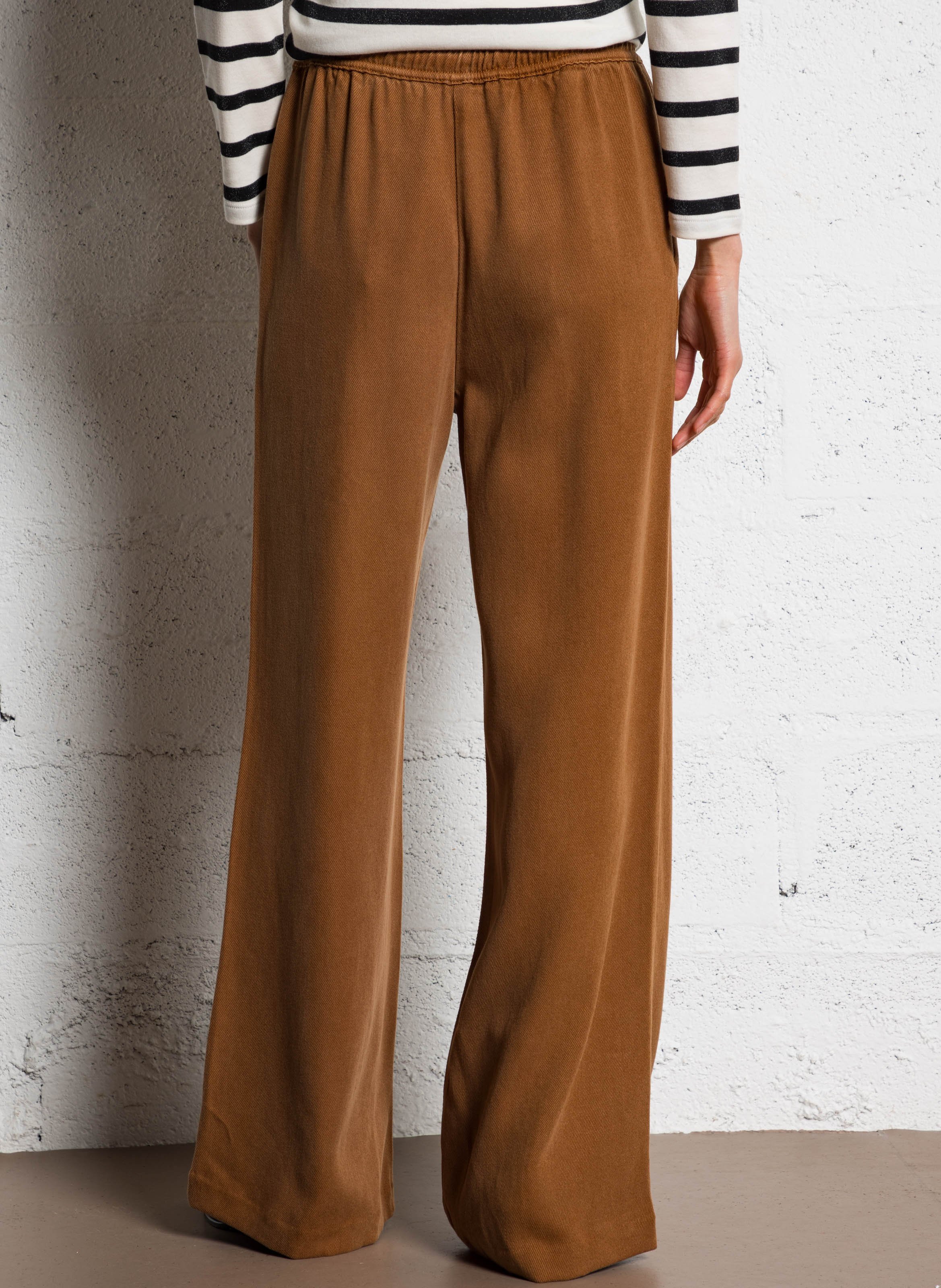 Pantalon large fluide I CODE Marron