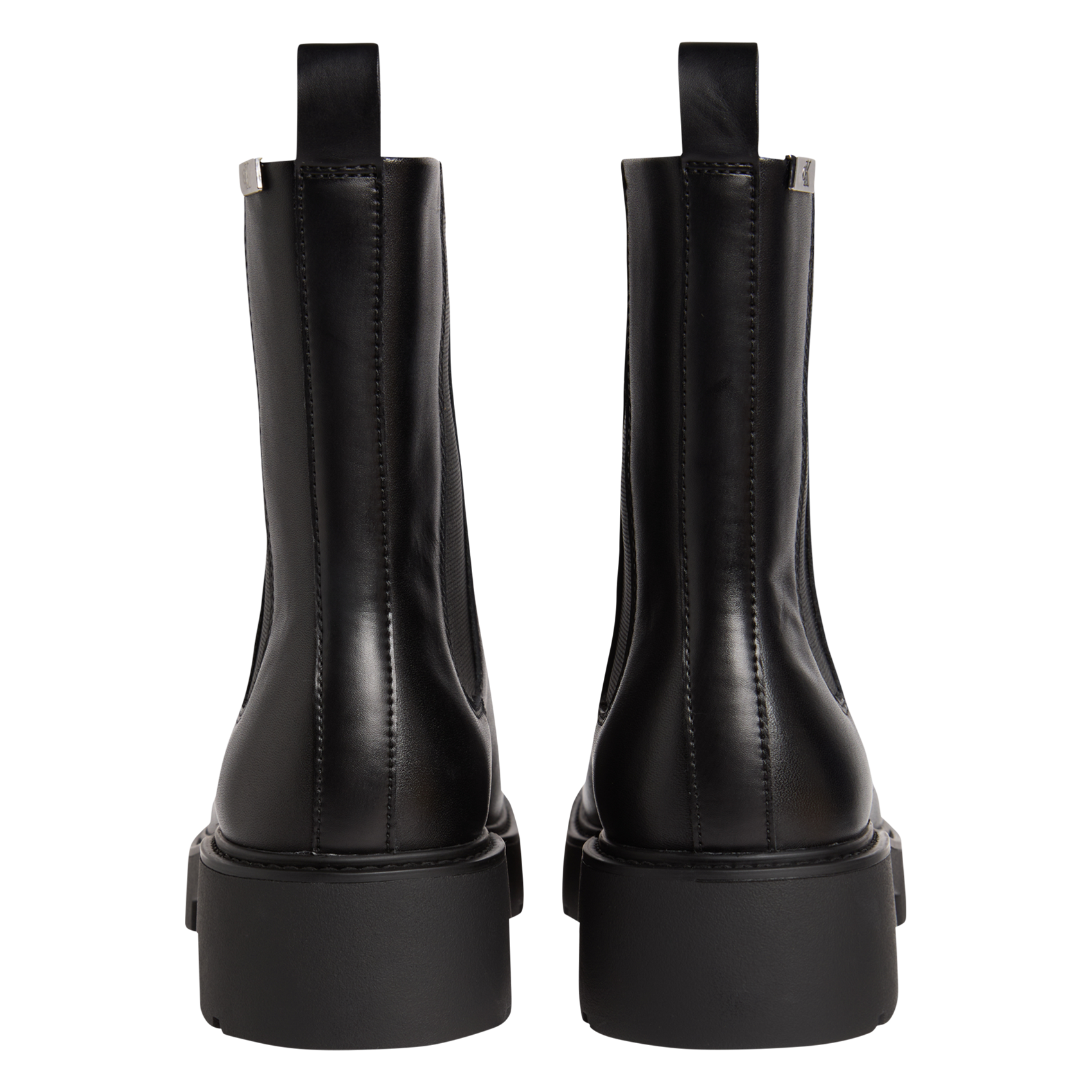Bottines Chelsea en cuir uni CALVIN KLEIN Noir