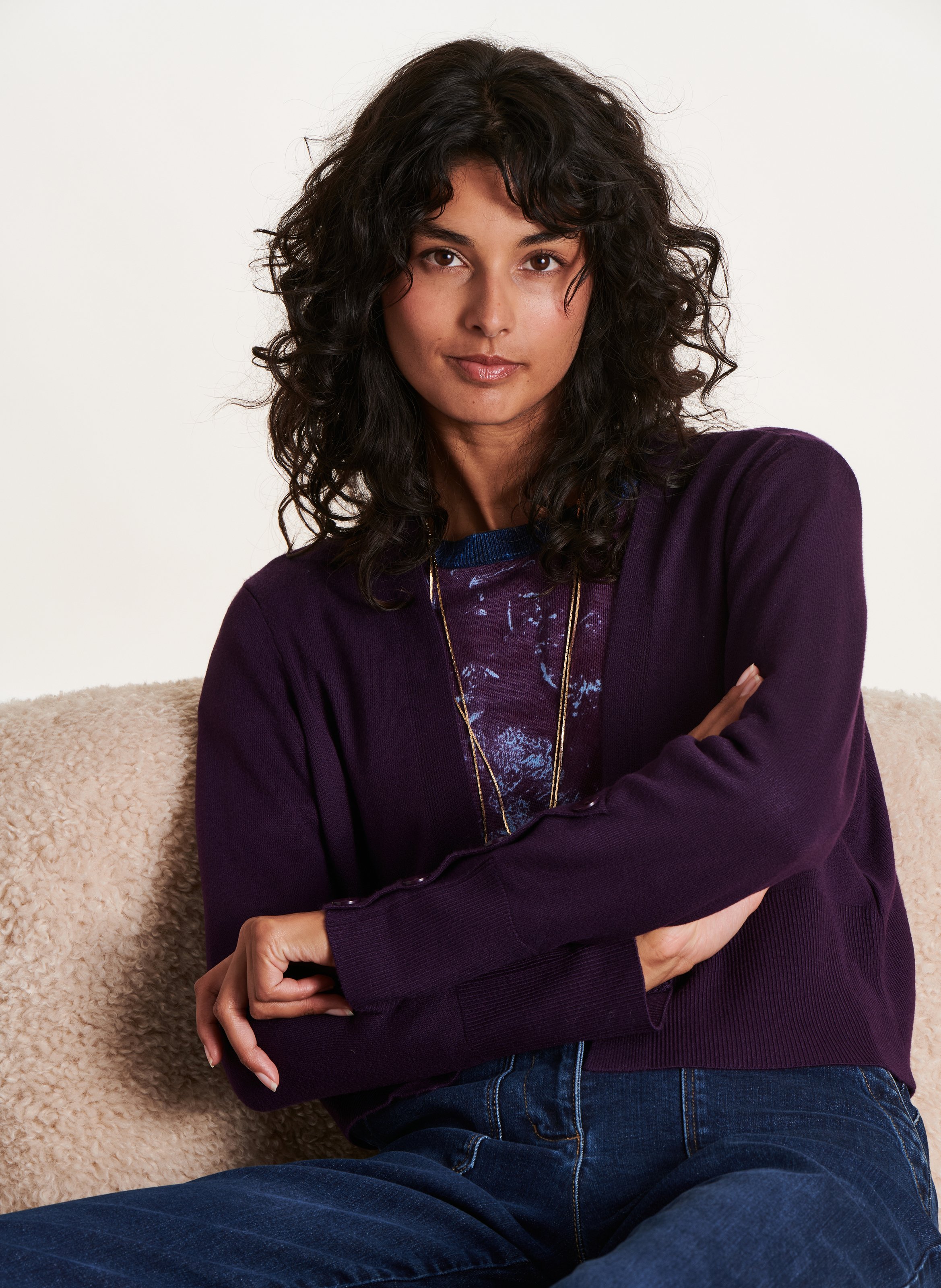 Short slim-fit vest LA FEE MARABOUTEE