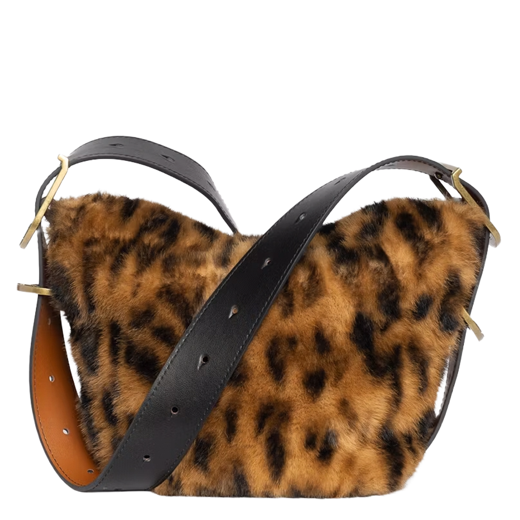 Schoudertas van imitatiebont ZADIG&VOLTAIRE Bruin