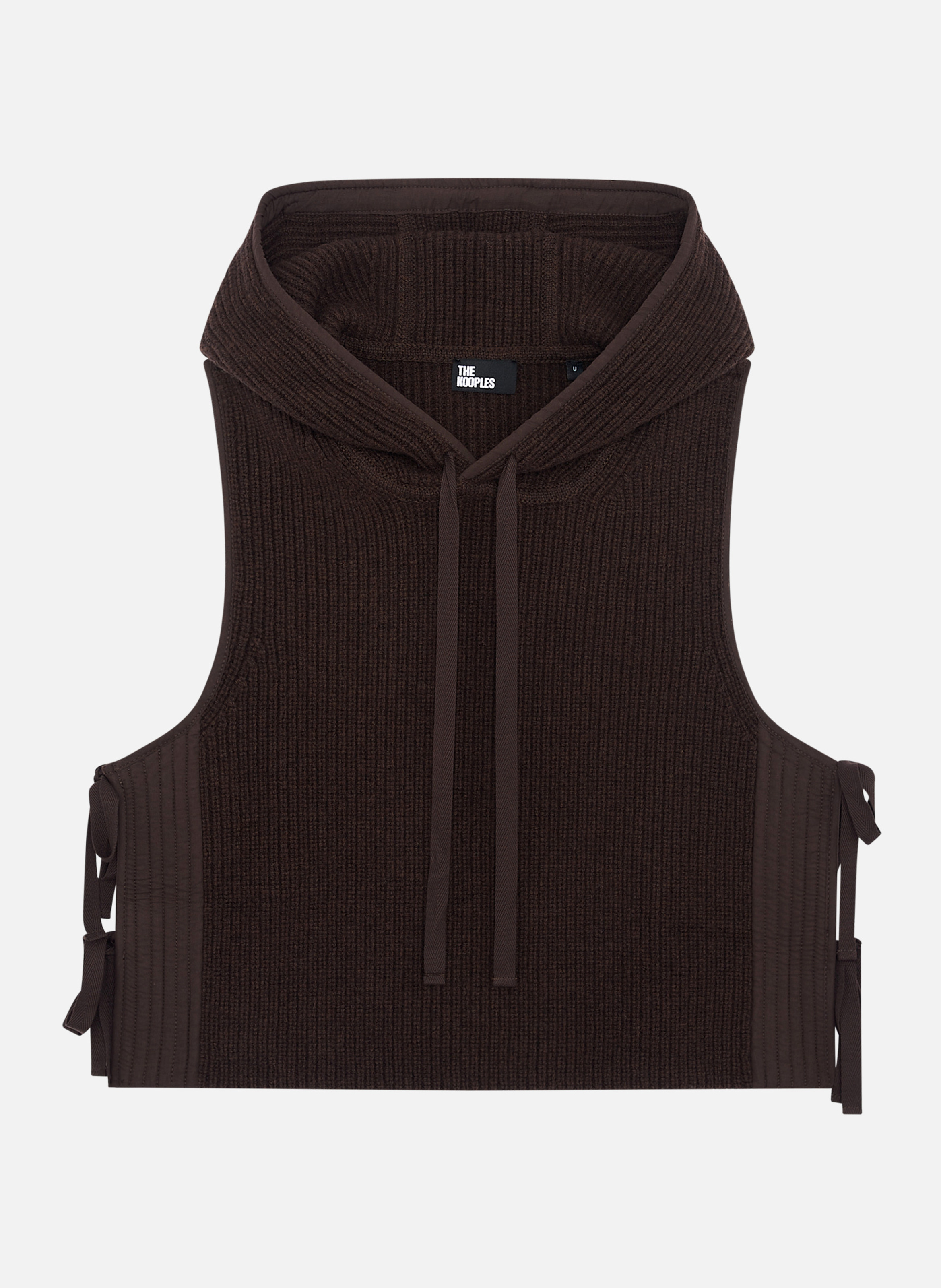 Wool and cotton gilet THE KOOPLES Brown