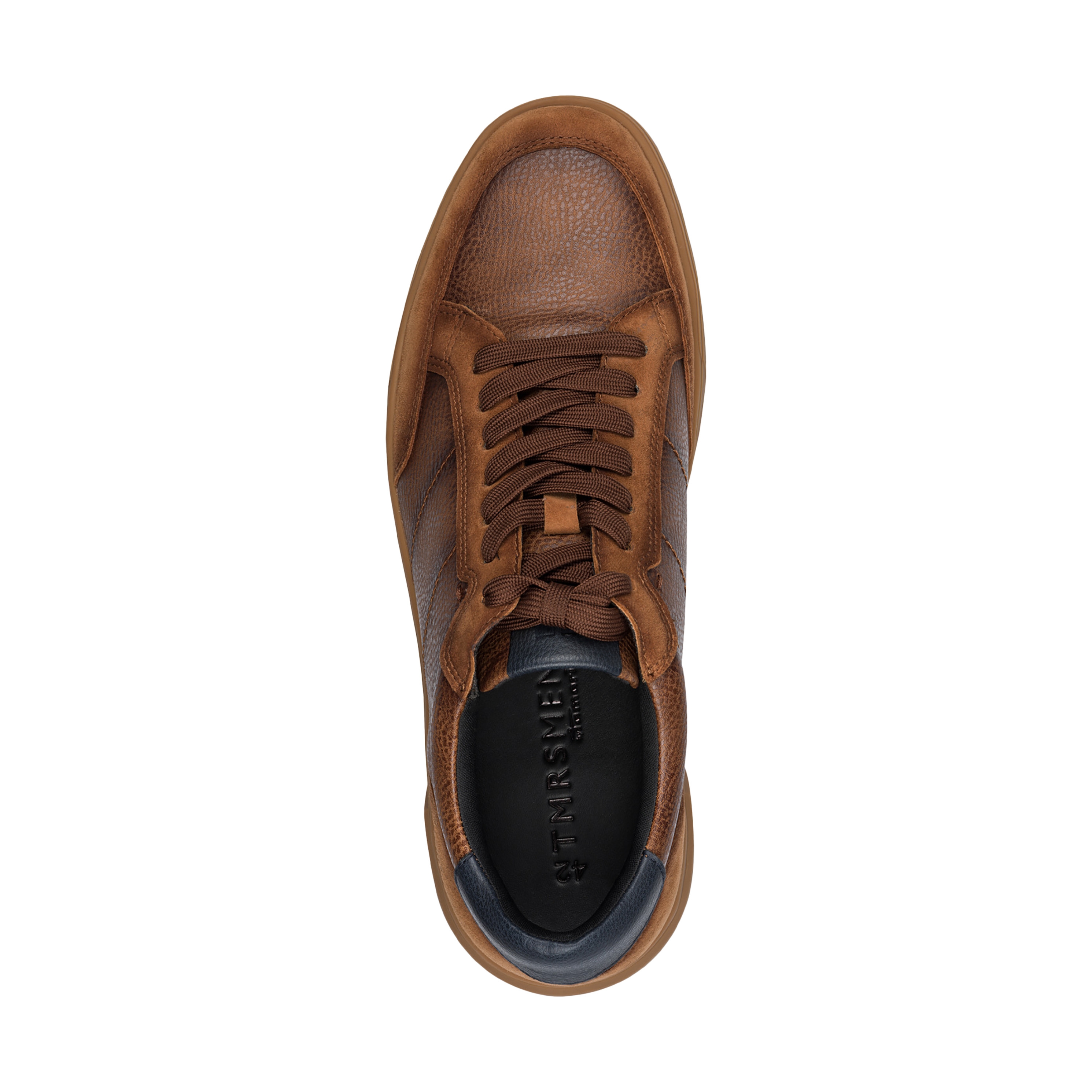 Leather trainers TAMARIS Brown