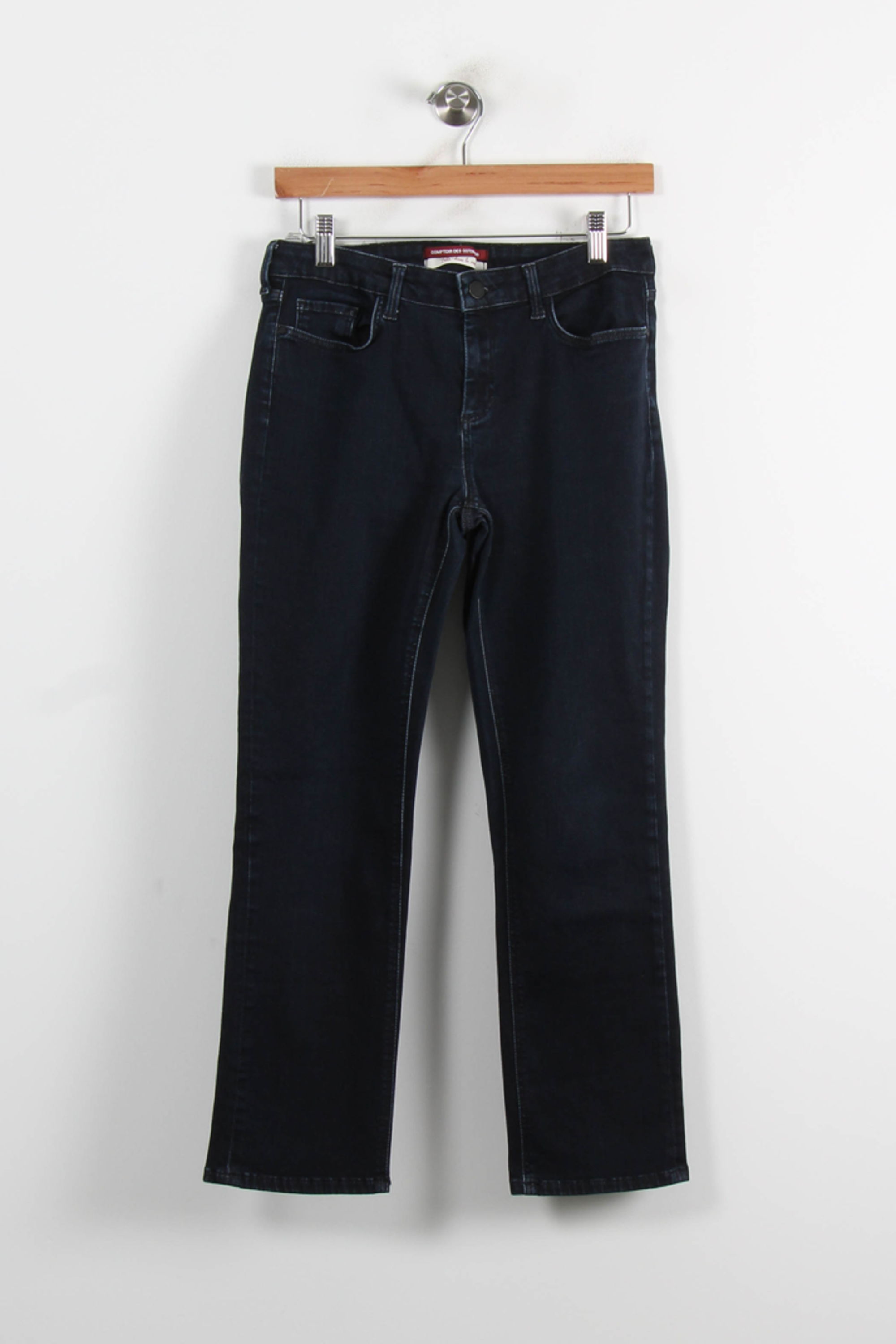 Cropped slim jeans with studs COMPTOIR DES COTONNIERS - Seconde main Blue