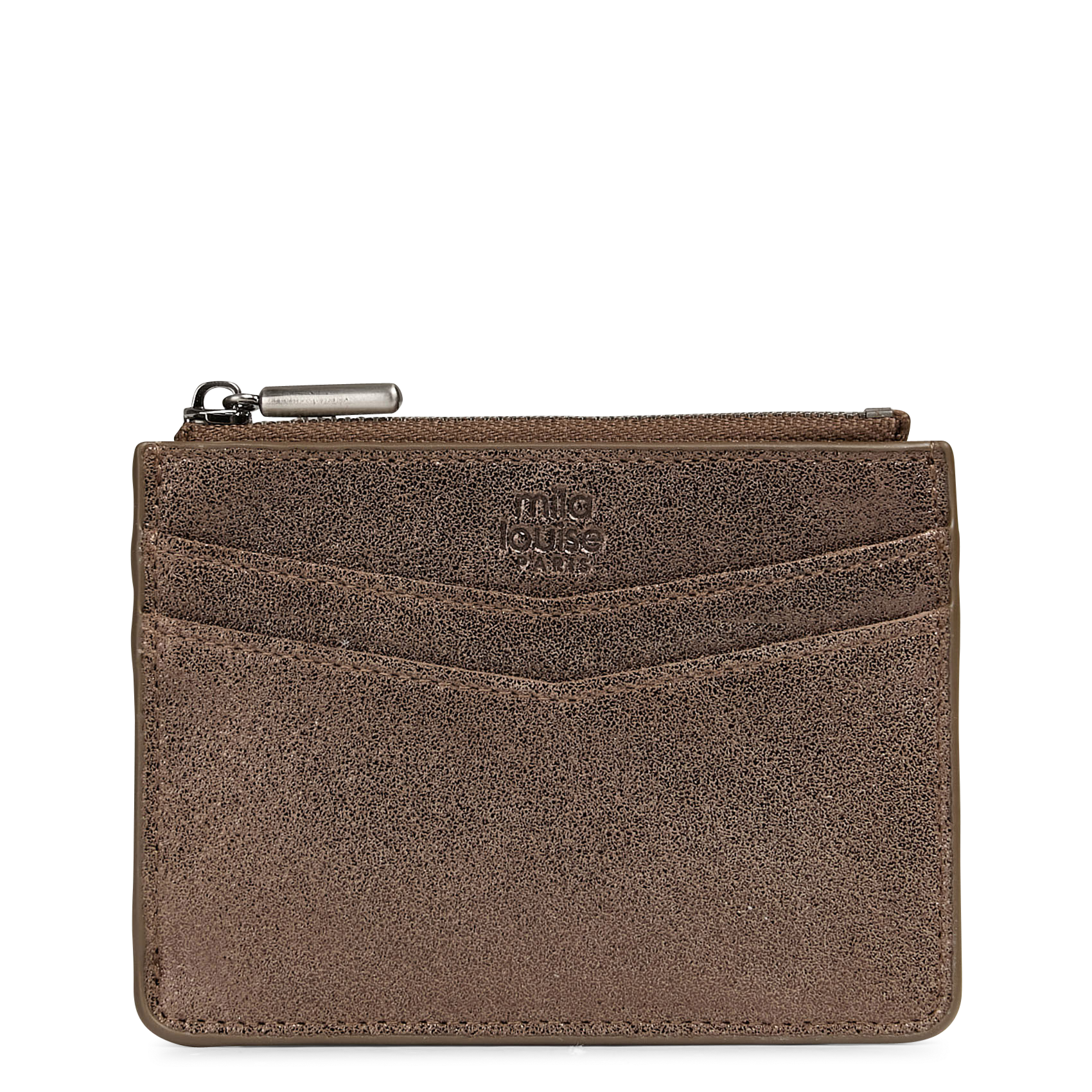 - 100% leer, - 6 kaarthoudersplitten, - 1 centrale zak, - Afmetingen: L10 x H7 cm. MILA LOUISE