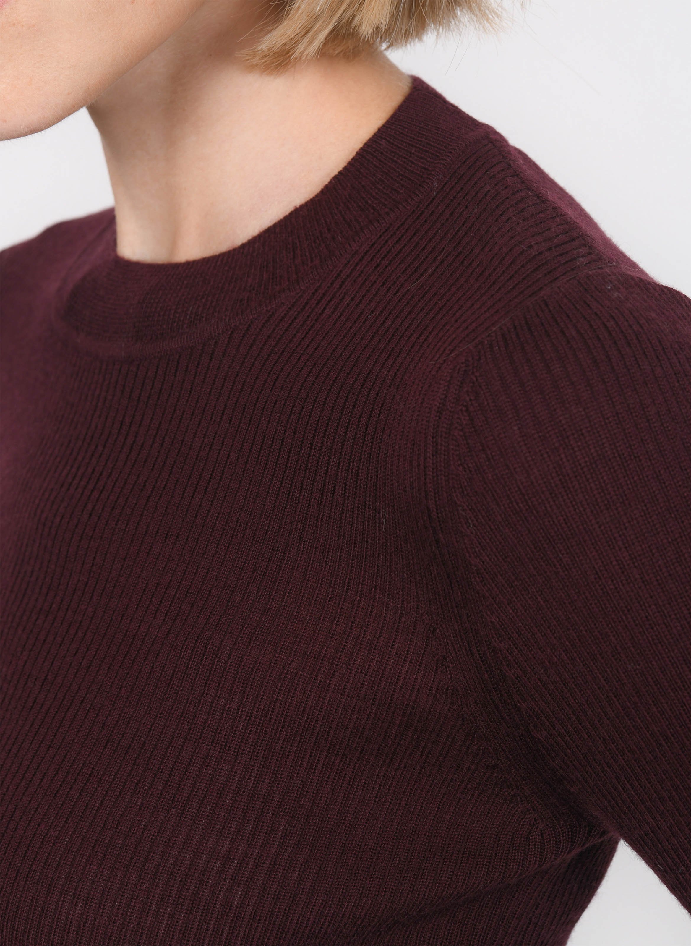 Pull col rond en laine mélangée KOOKAI Rouge