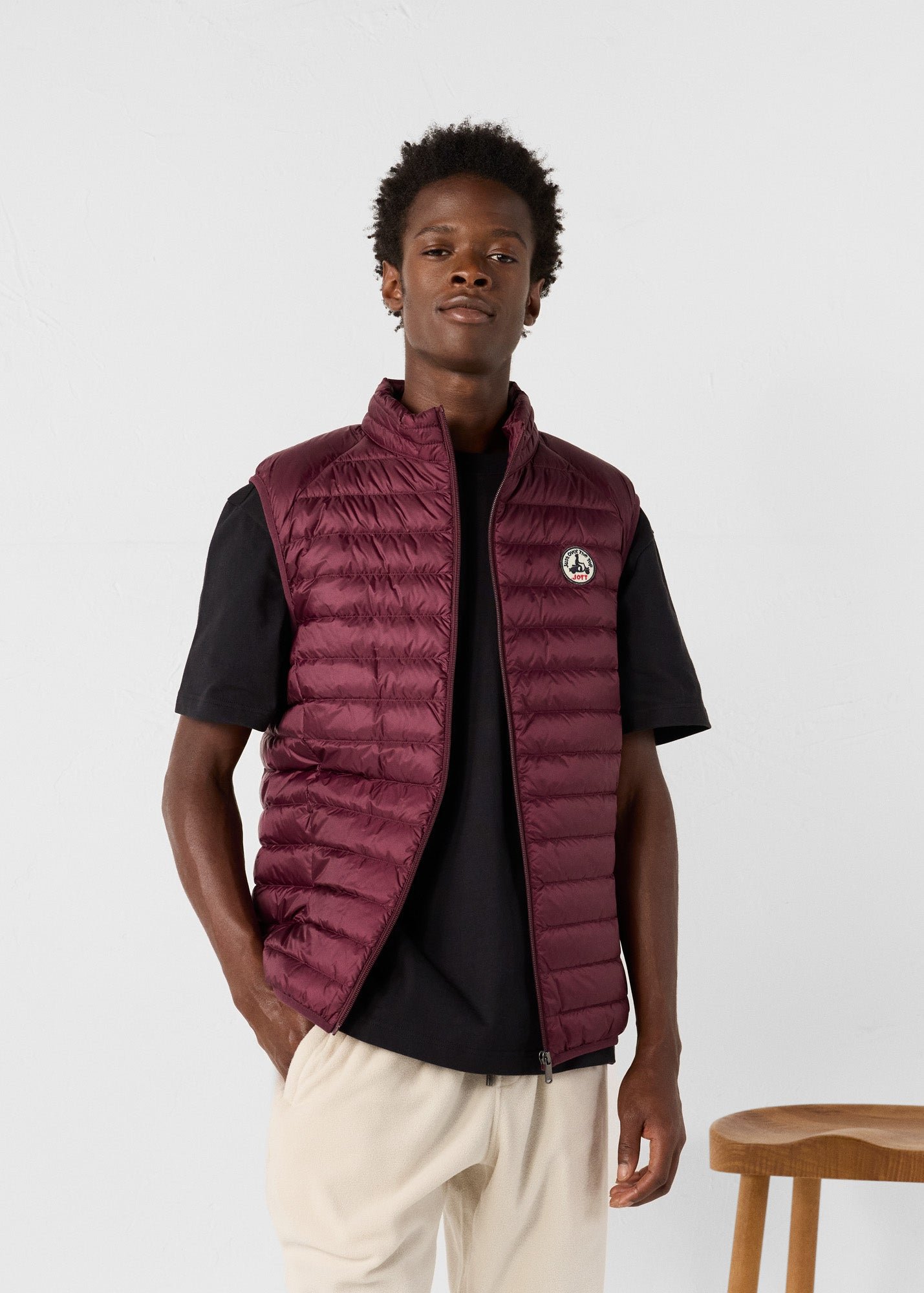 Sleeveless puffer jacket Tom JOTT Pink