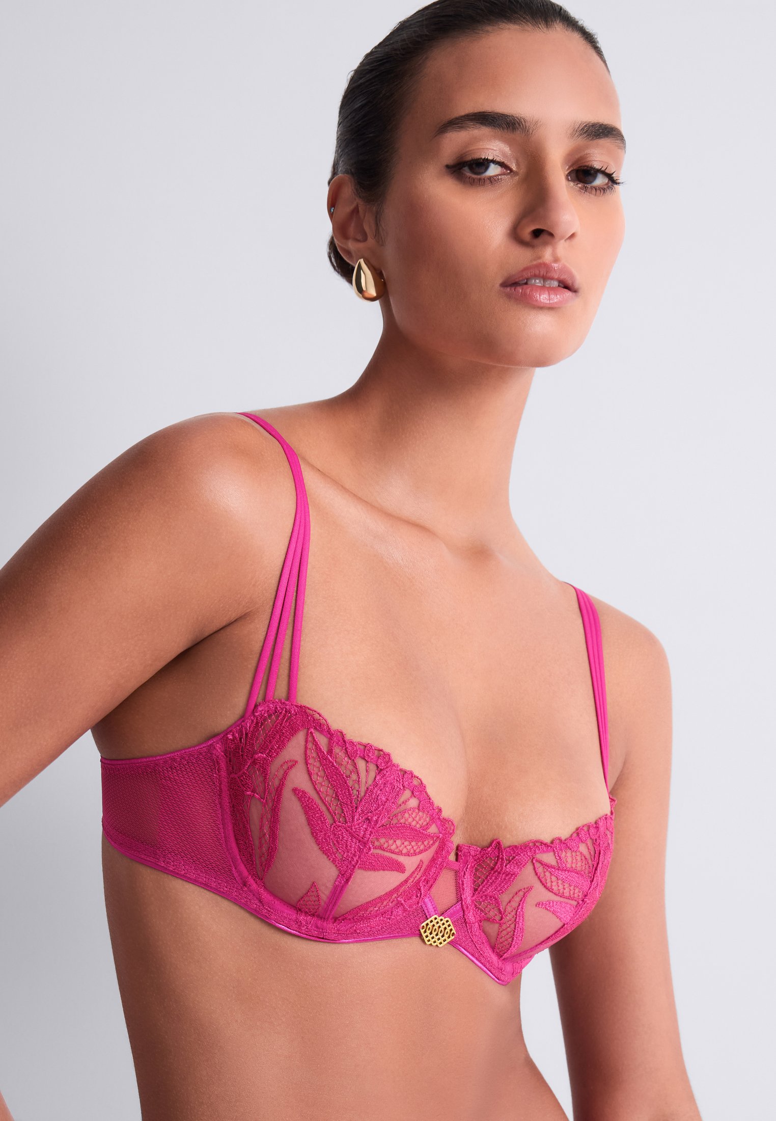 Underwired demi-cup bra AUBADE Pink