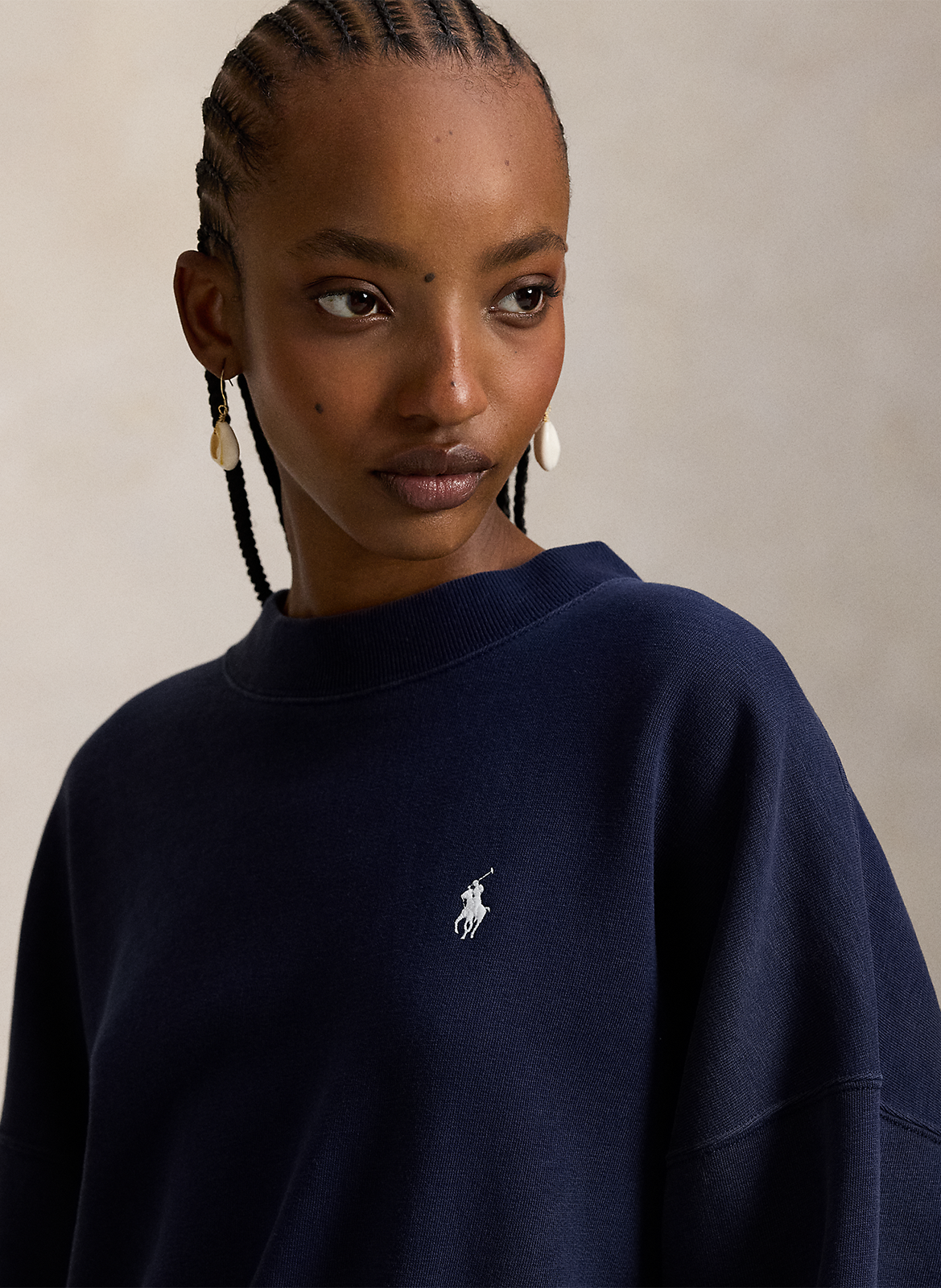 Oversized trui met zeefdruk op de rug POLO RALPH LAUREN Blauw