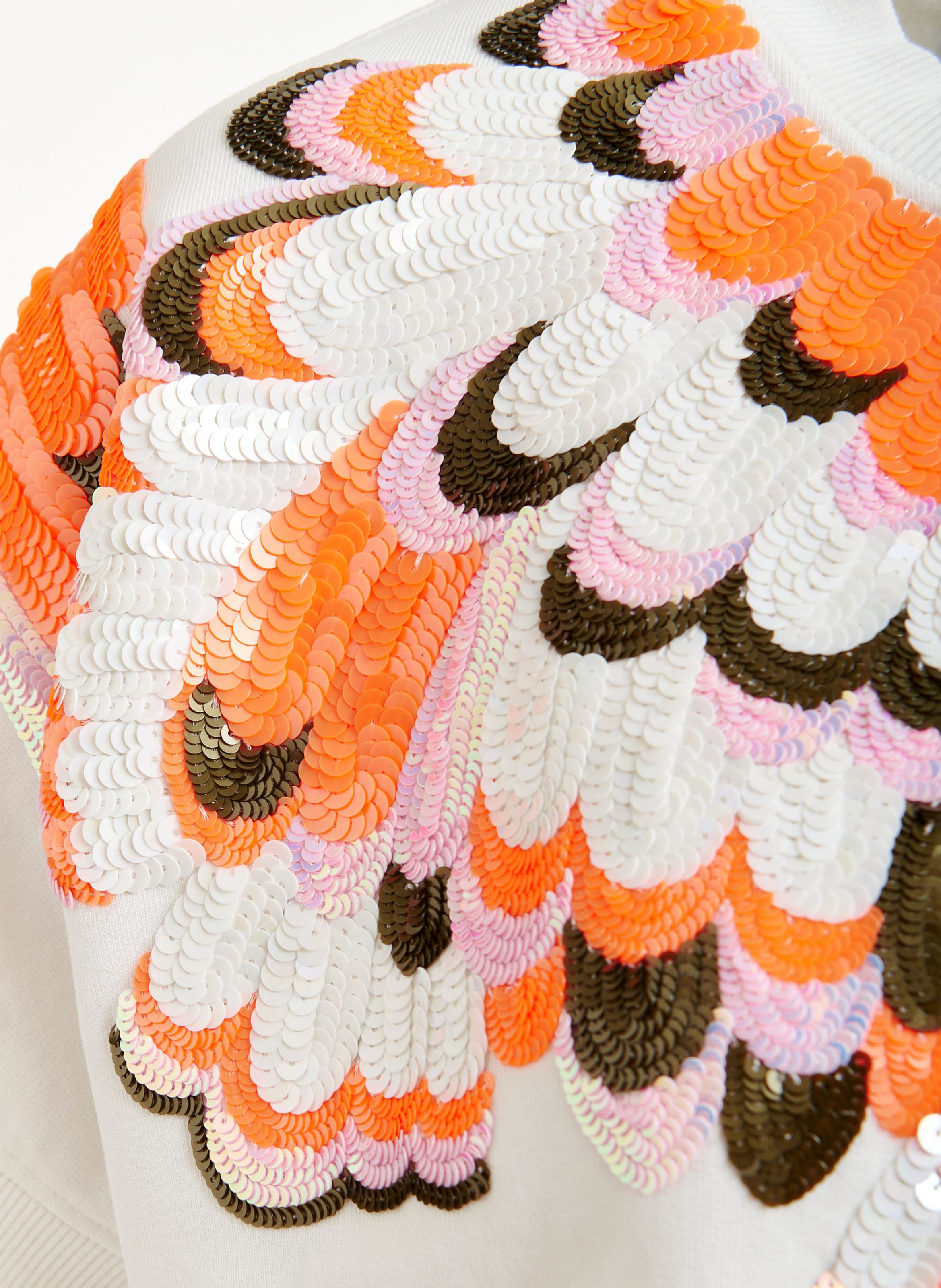 Oversized cotton sweatshirt with round neck ESSENTIEL ANTWERP White