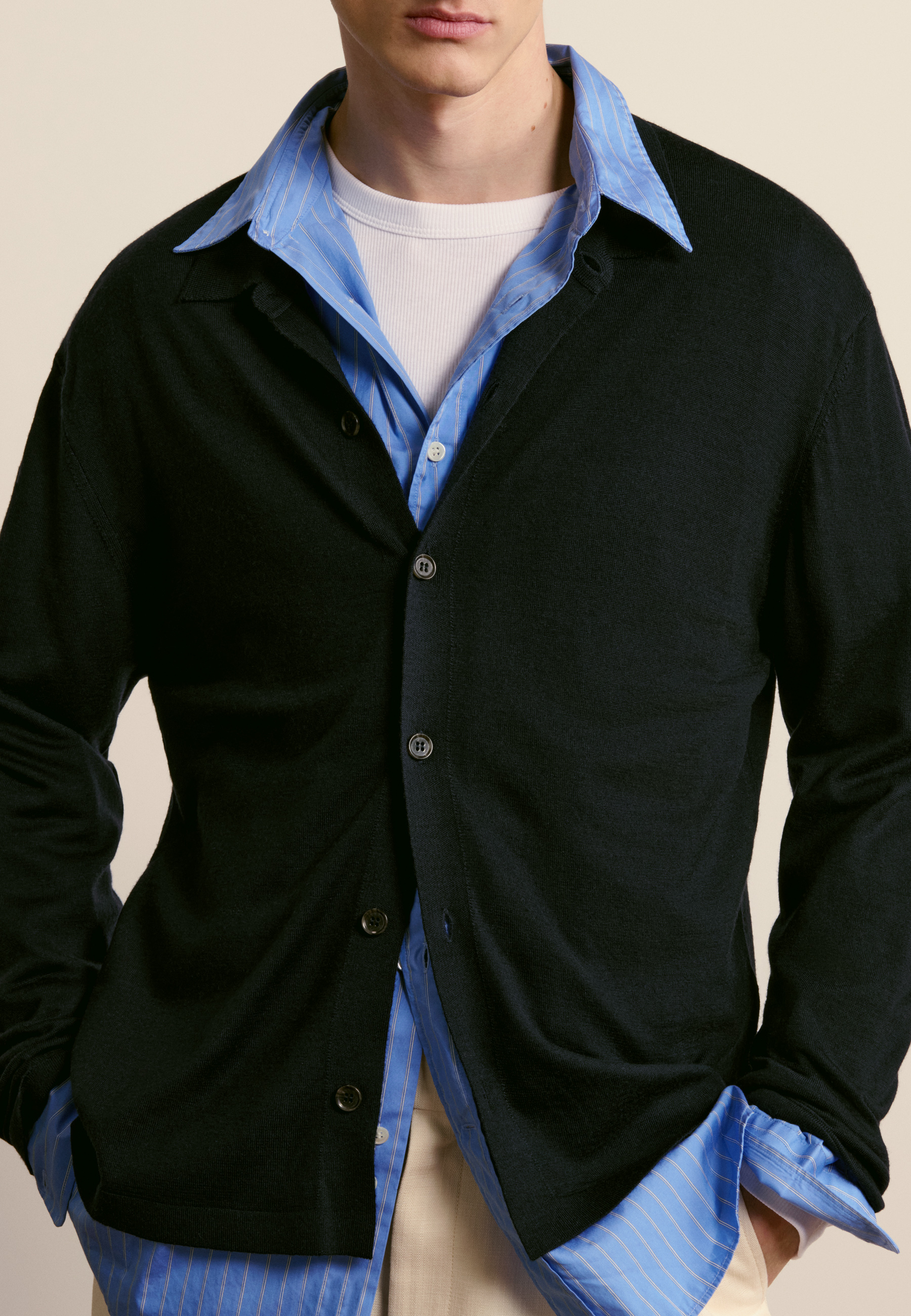 Merino wool shirt MAISON MONTAGUT