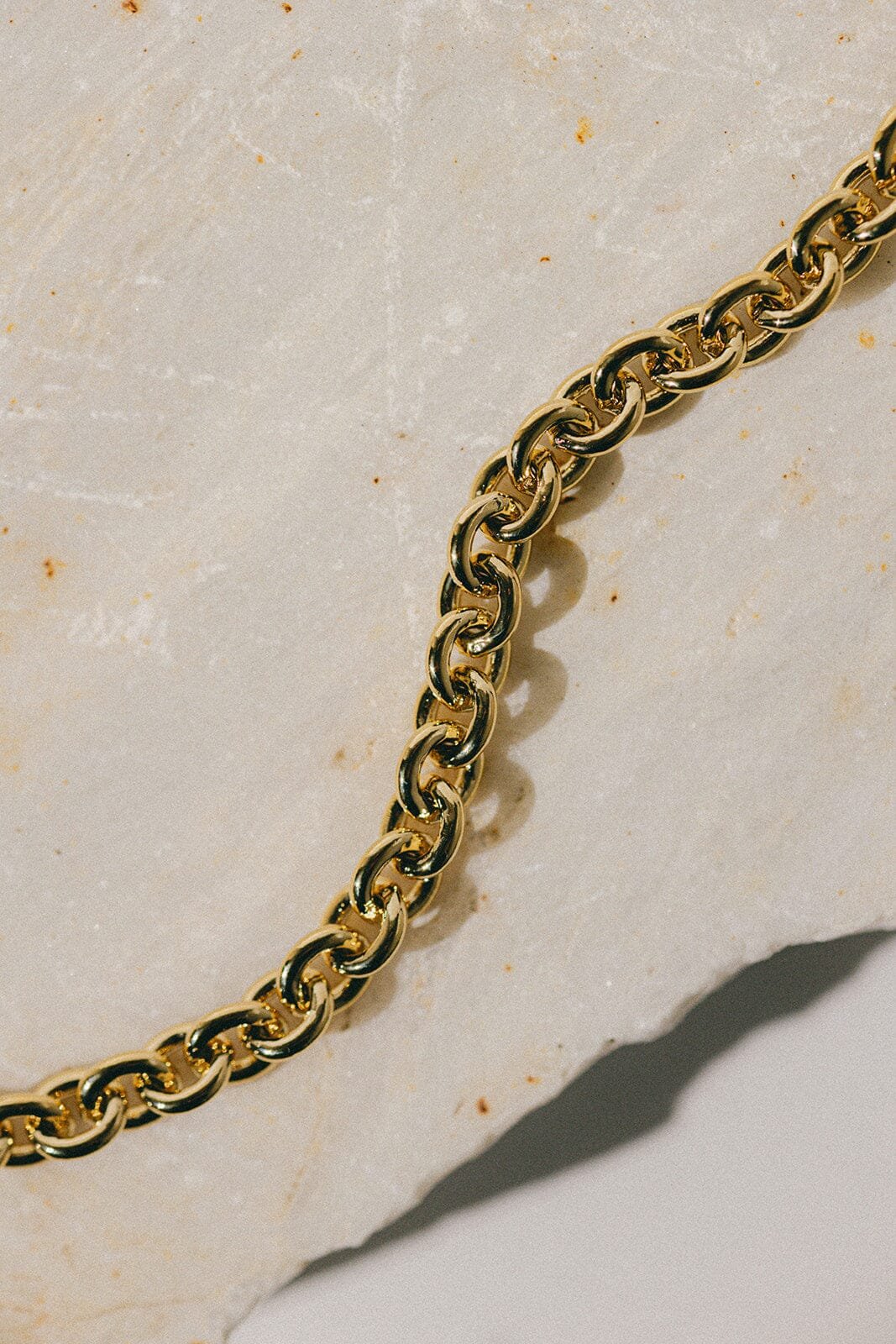 Maxi silver-plated necklace Golden