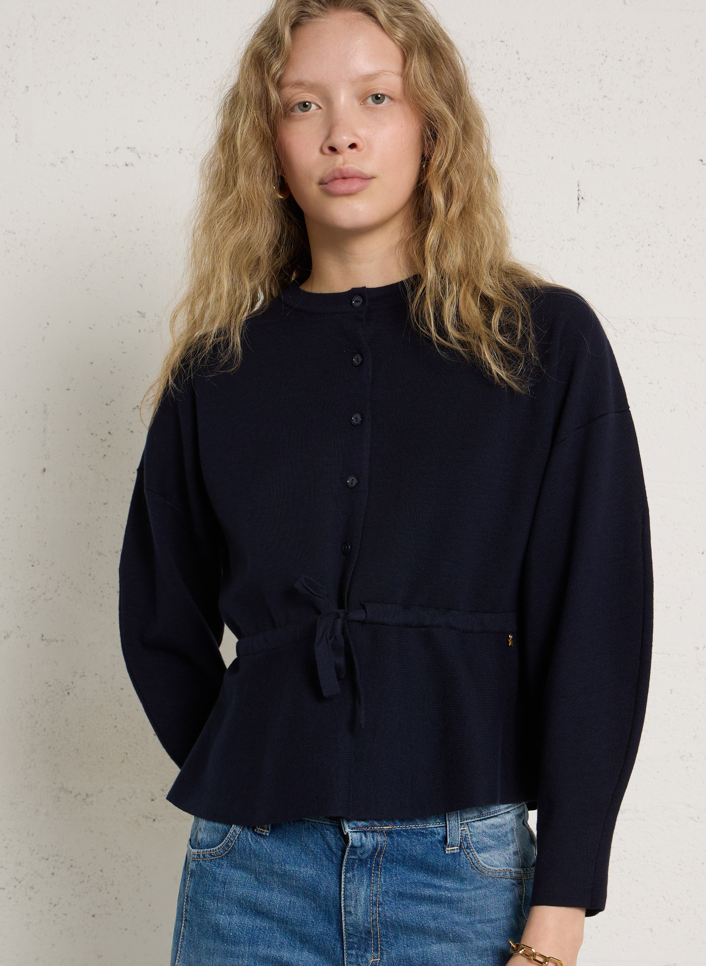 Cotton blend cardigan DES PETITS HAUTS