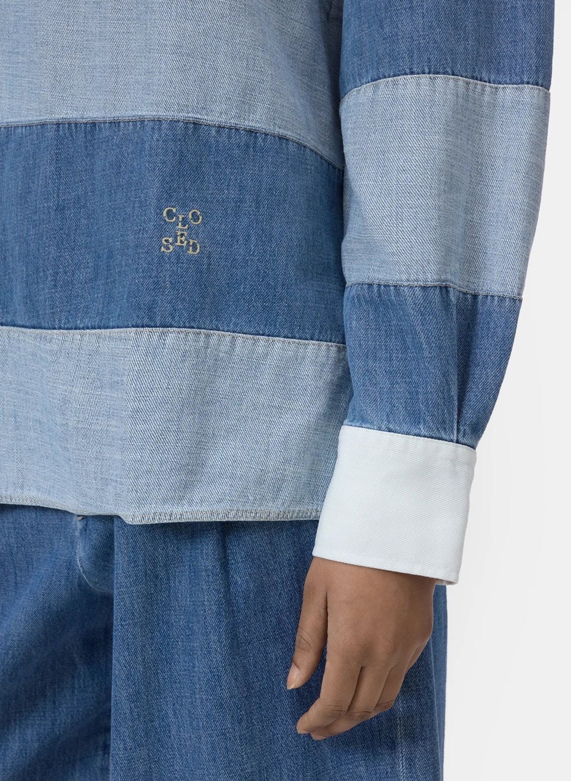 Eastham long-sleeved polo shirt CLOSED Blue