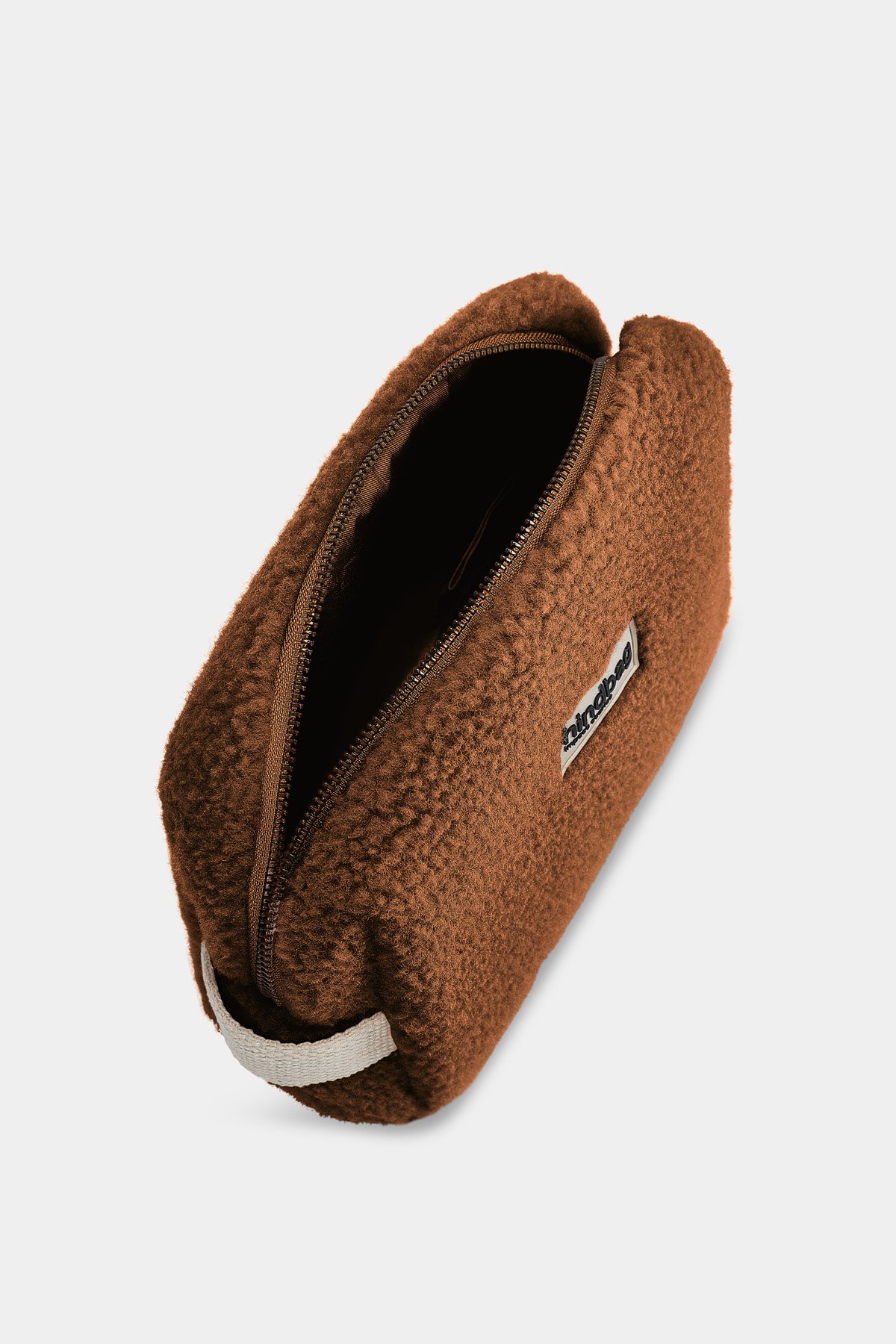 Cotton toiletry bag Brown