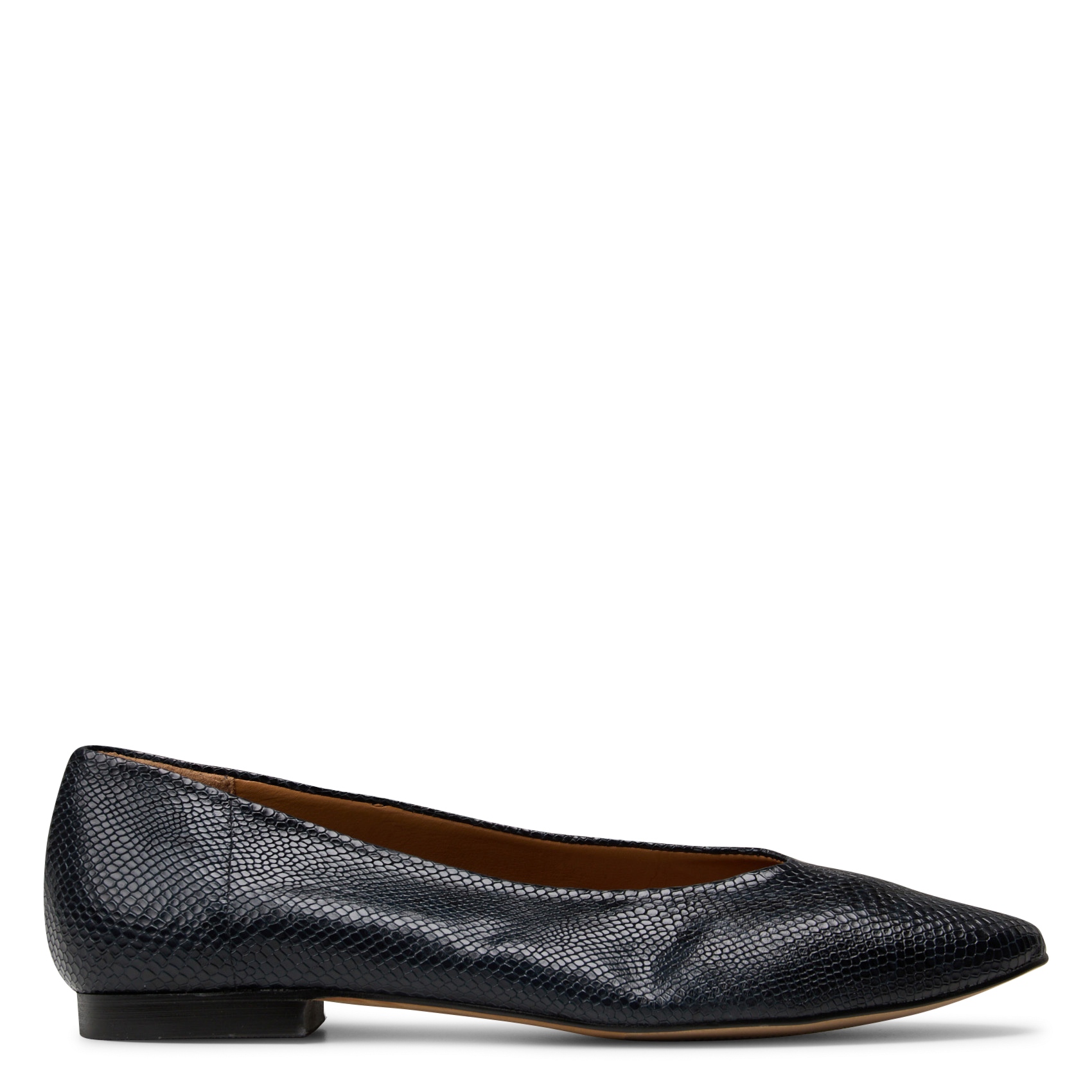 Leather Python Effect Ballerina Flats MAISON 123
