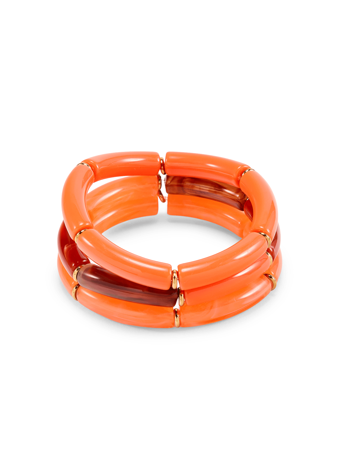 Set of 3 elastic bracelets AU PRINTEMPS PARIS Orange
