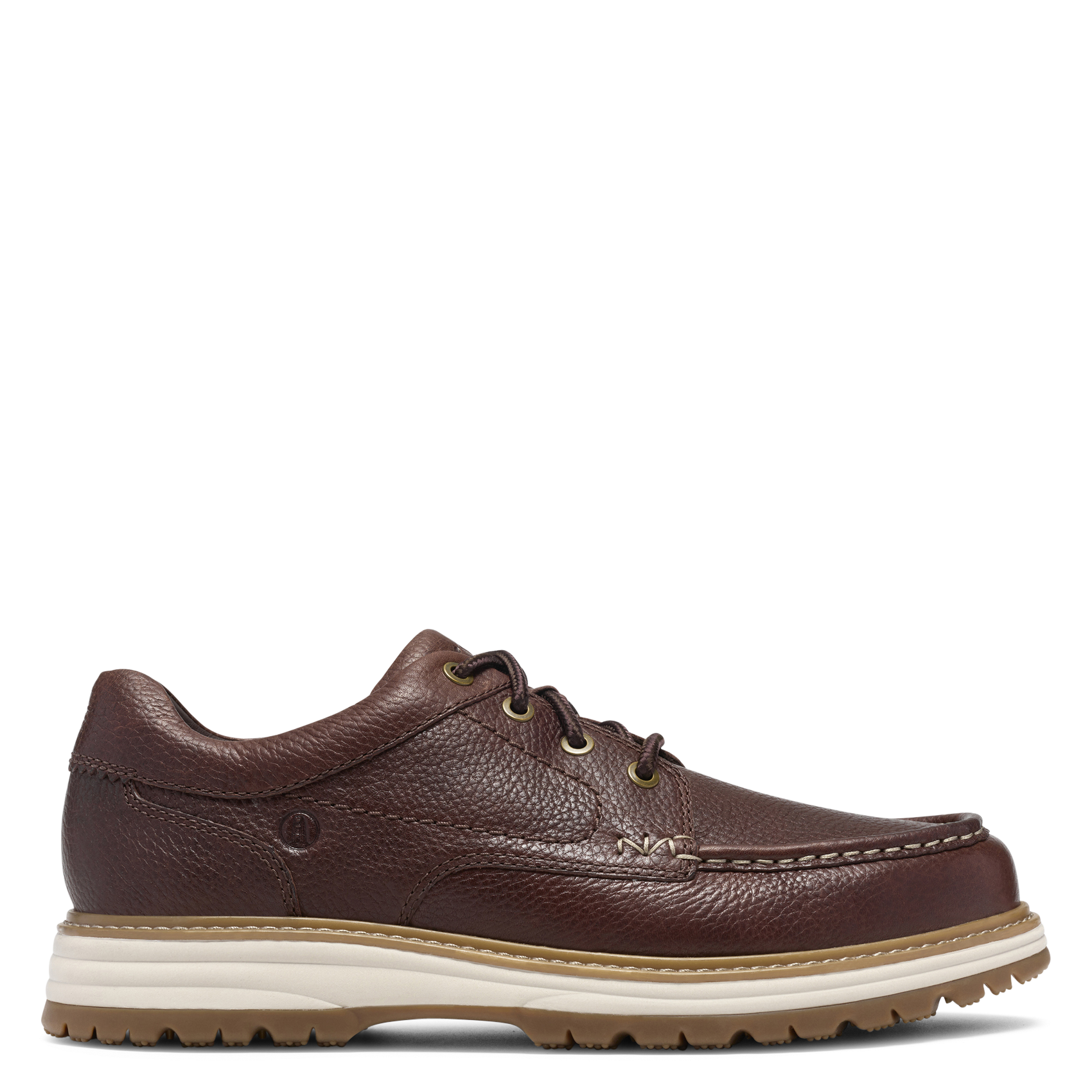 Baskets basses à lacets en cuir CLARKS Marron