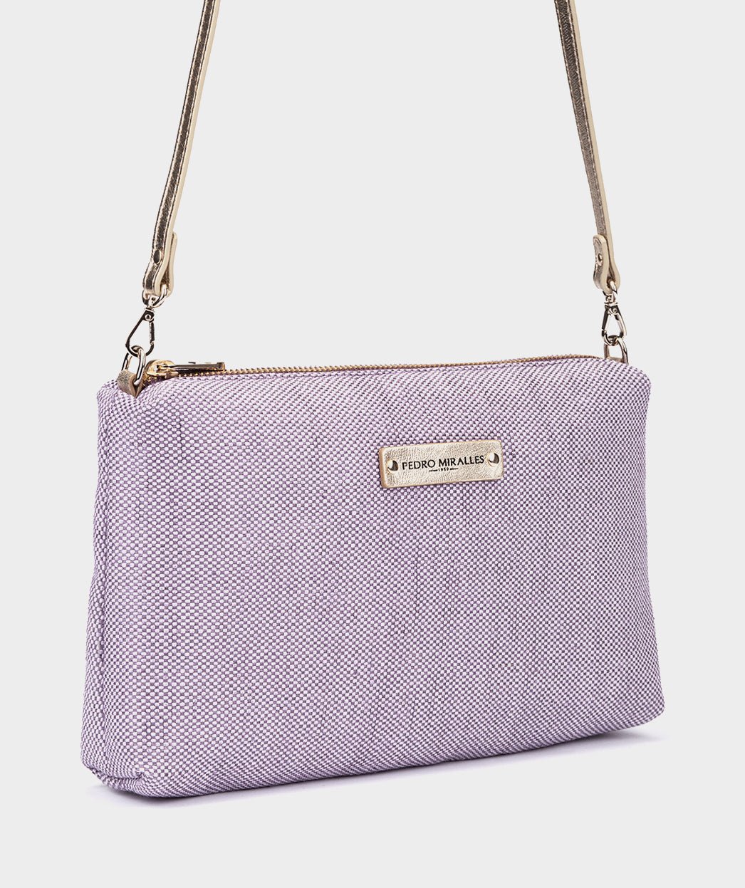Raffia shoulder bag | Purple PEDRO MIRALLES Women