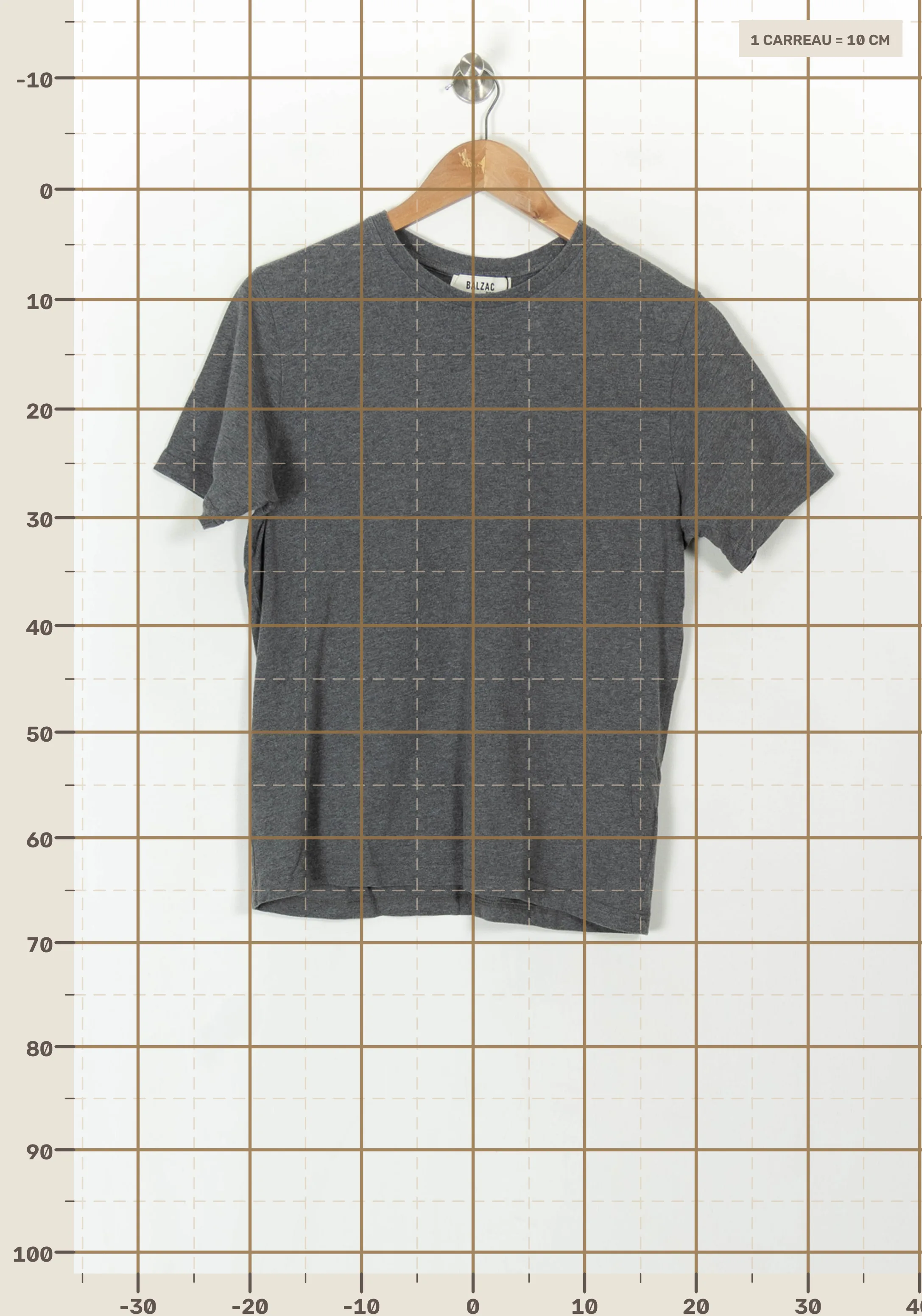 T-shirt BALZAC PARIS - Seconde Main Grey