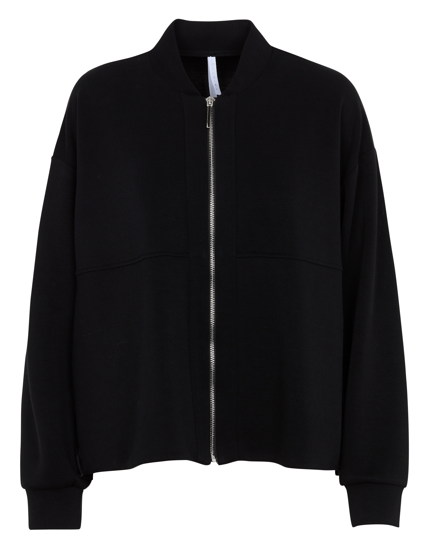 Sweatjacke mit Reißverschluss und plissierter Rückseite IMPERIAL Schwarz