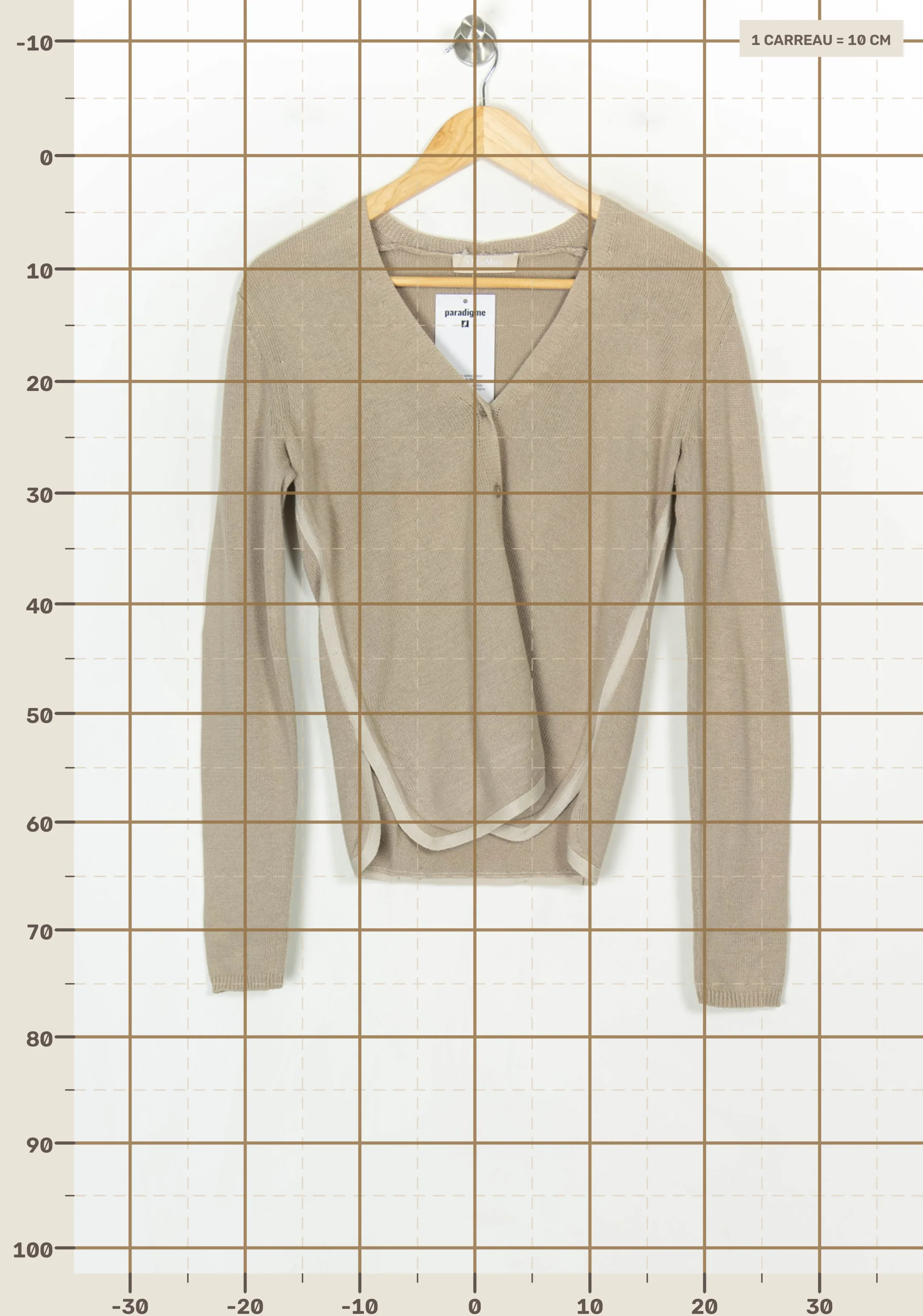 Cardigan MAX MARA - Seconde Main Beige