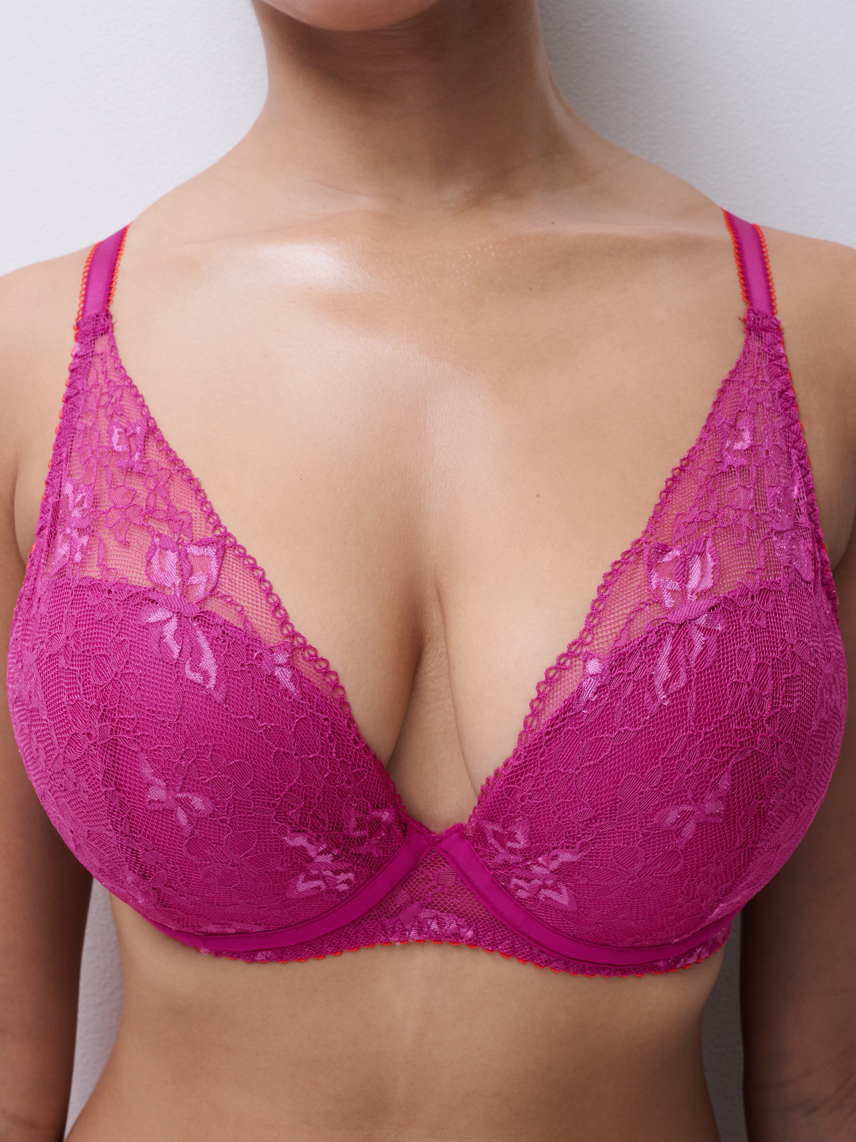 Plunge cup bra CHANTELLE PULP Pink