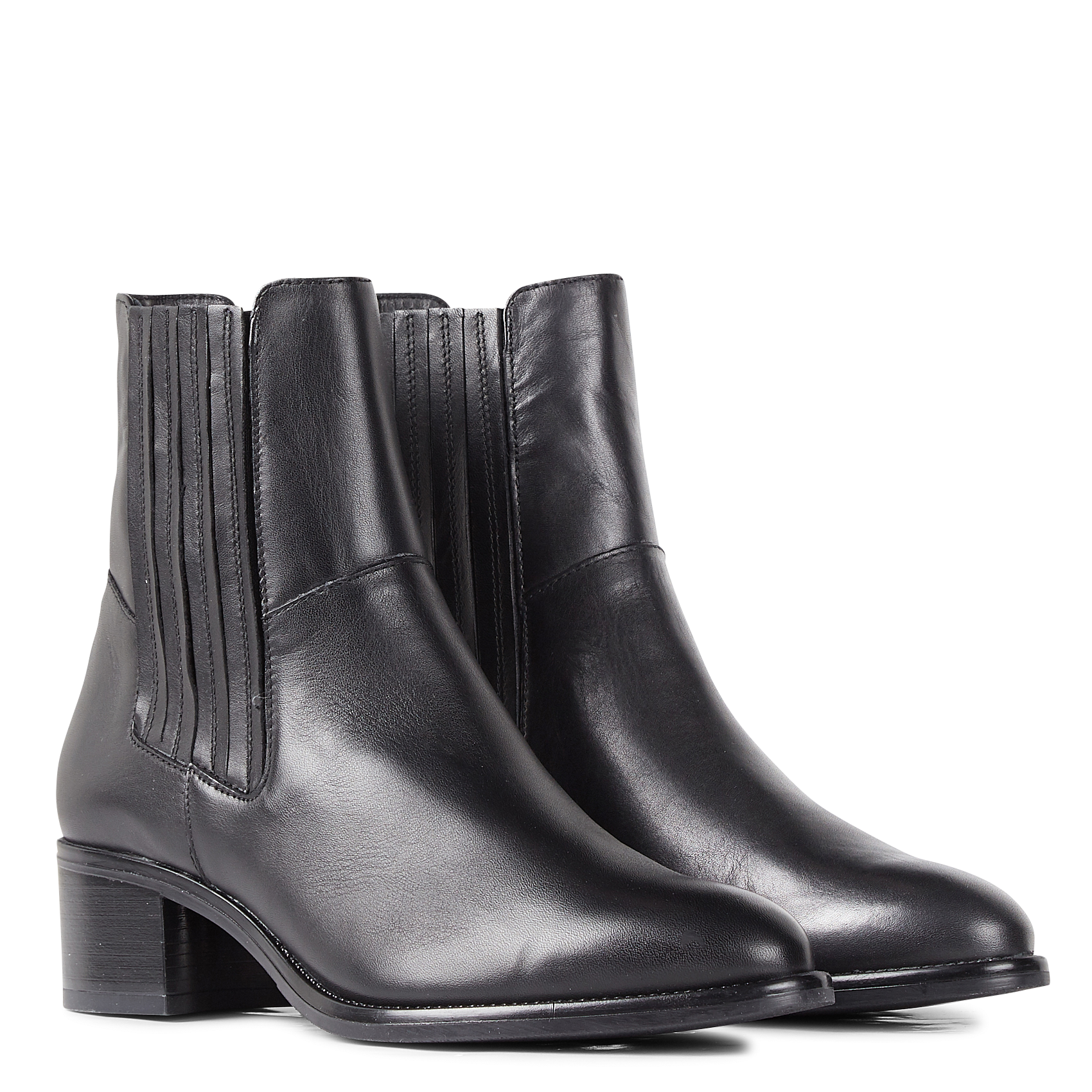 Leather Chelsea boots JONAK Black