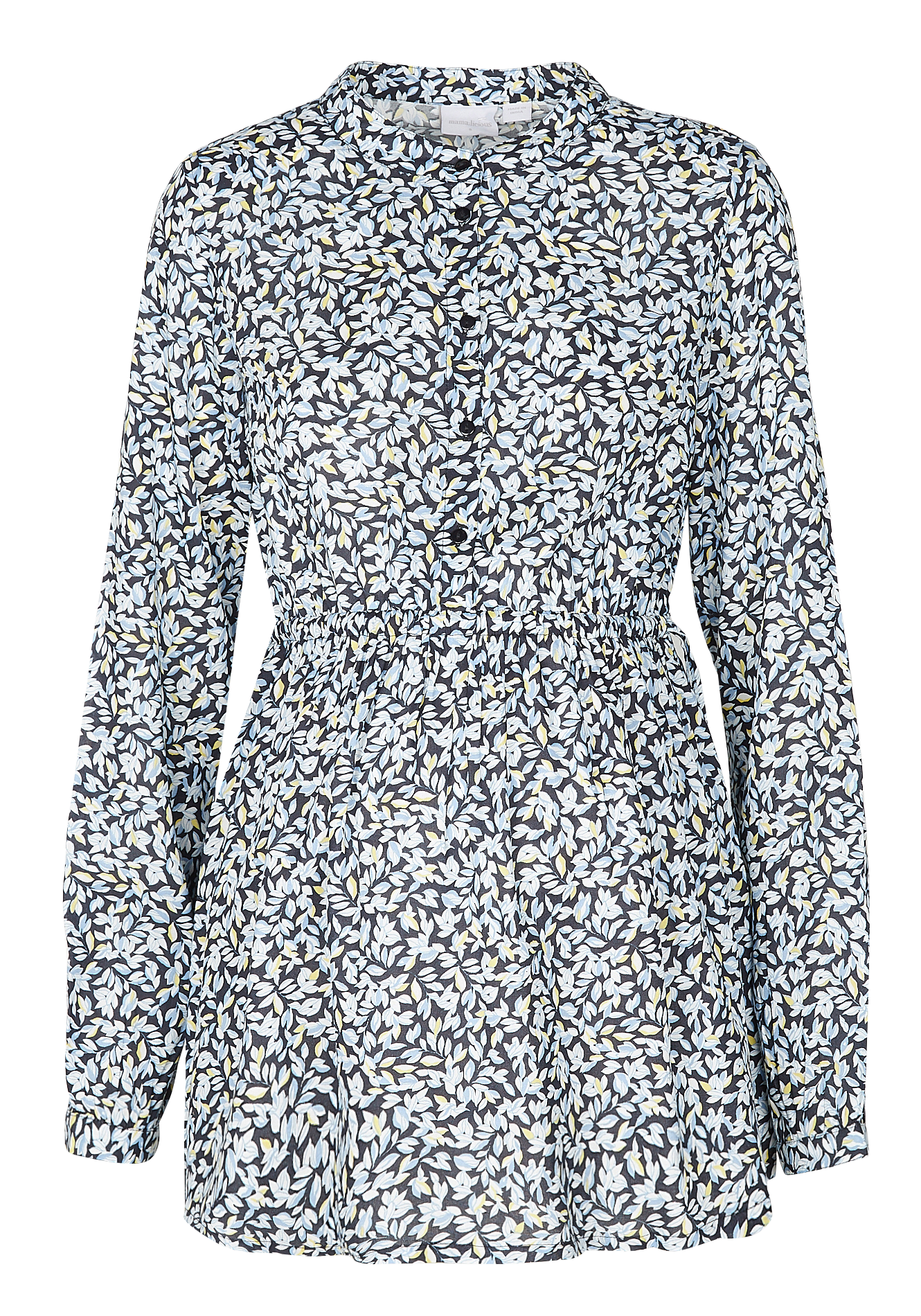 Long maternity top with long sleeves MAMALICIOUS Blue