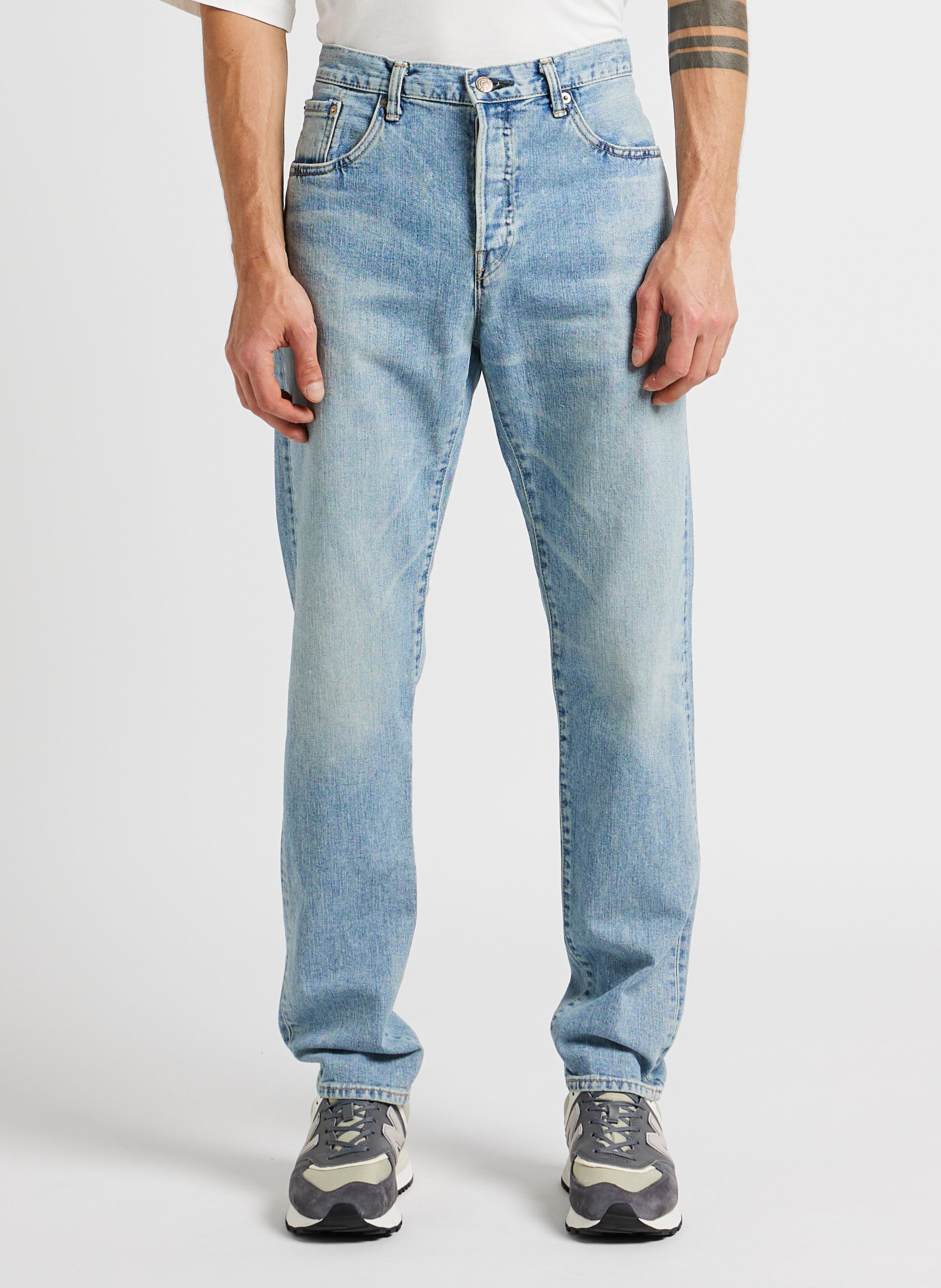 Tapered cotton jeans EDWIN Blue