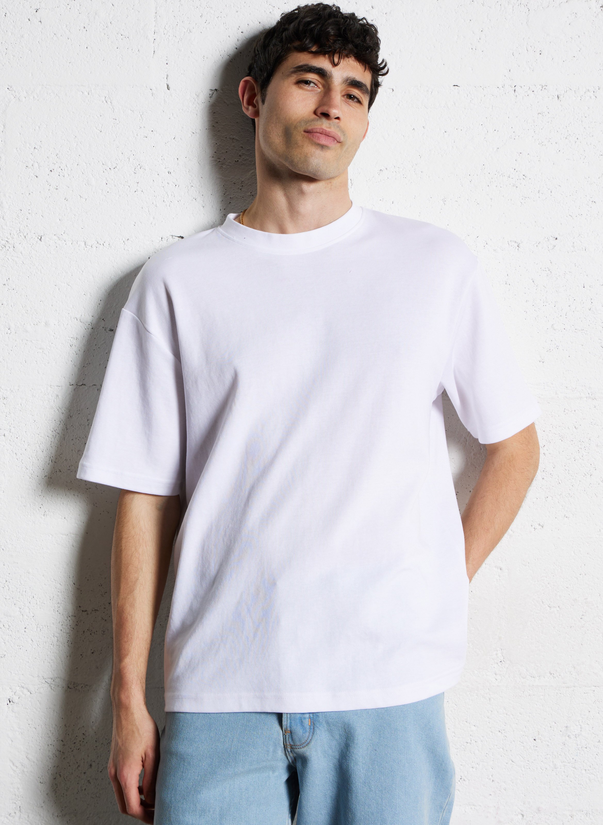 Tee-shirt oversize en coton bio mélangé SELECTED