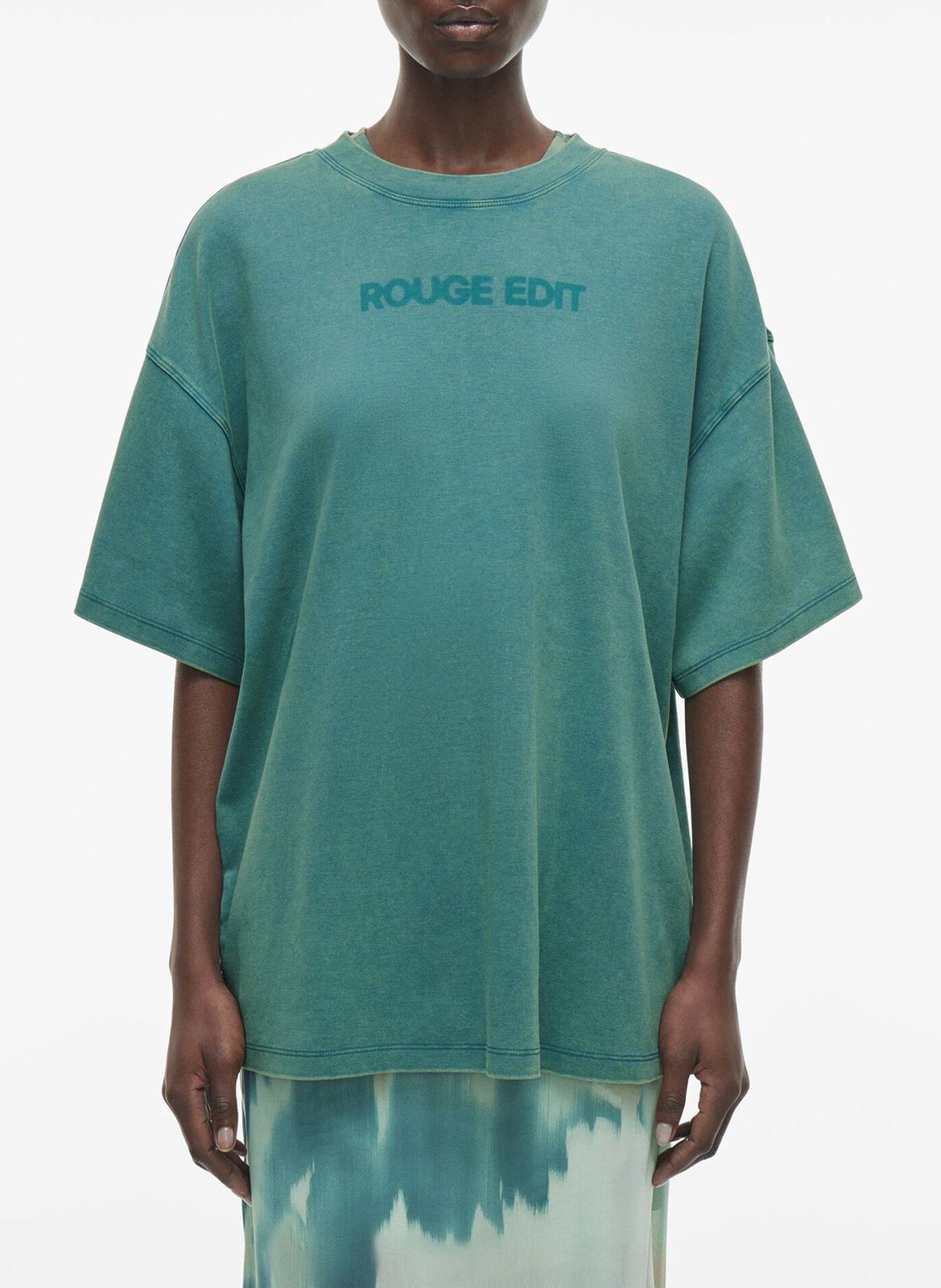 Oversized organic cotton T-shirt ROUGE EDIT