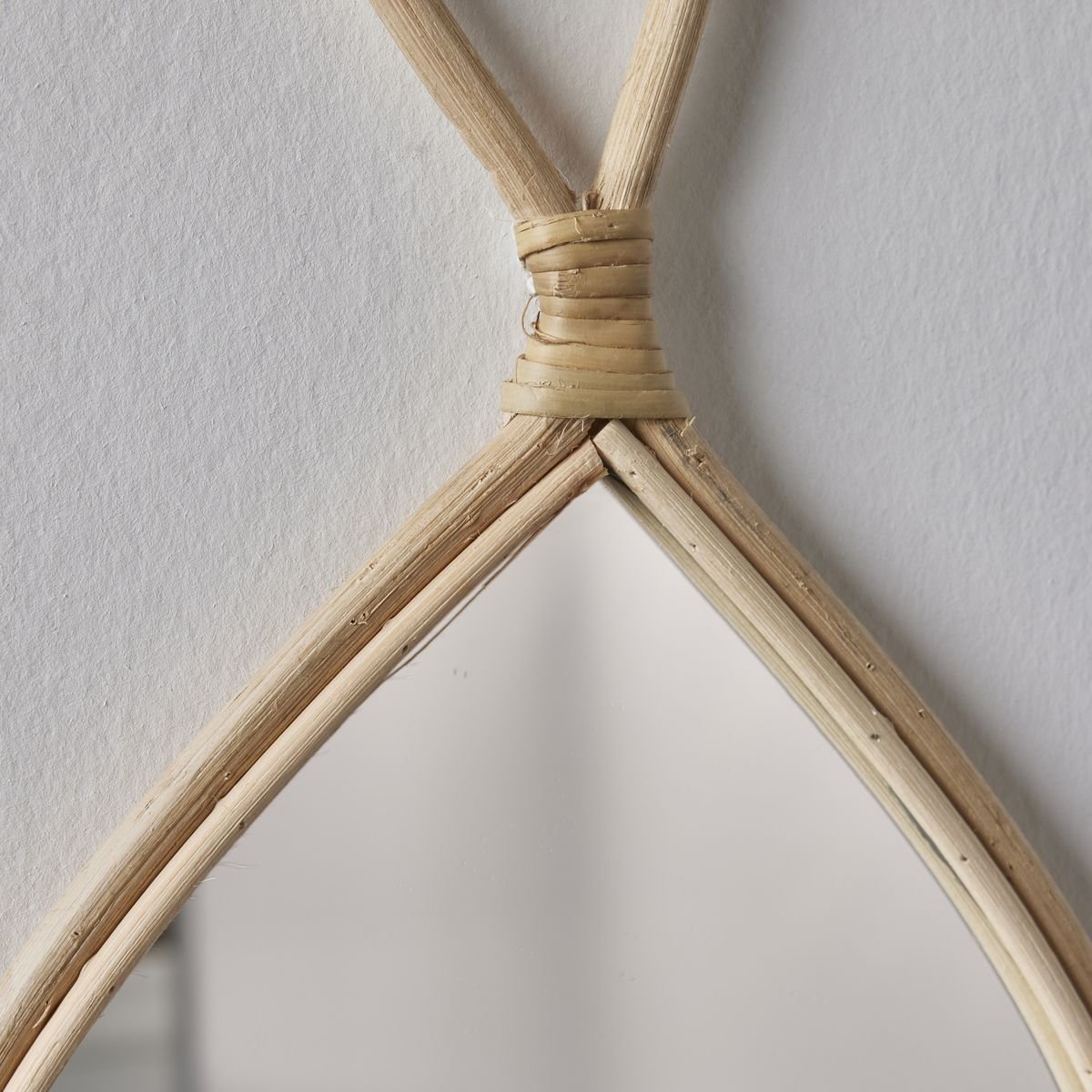 Rattan drop mirror FACTORY Beige