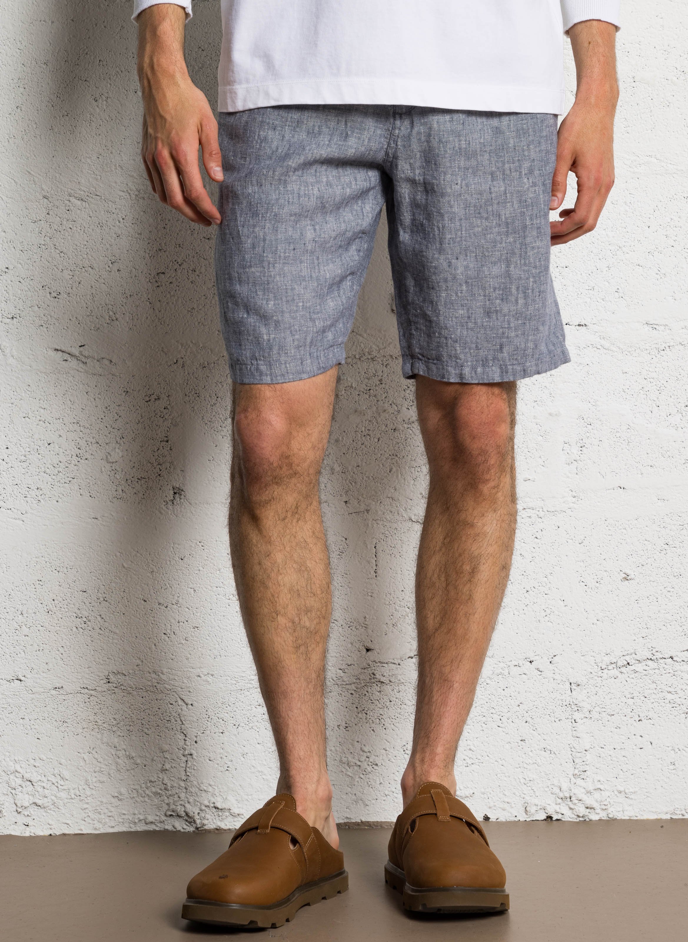 Straight cotton shorts KNOWLEDGE COTTON APPAREL Blue