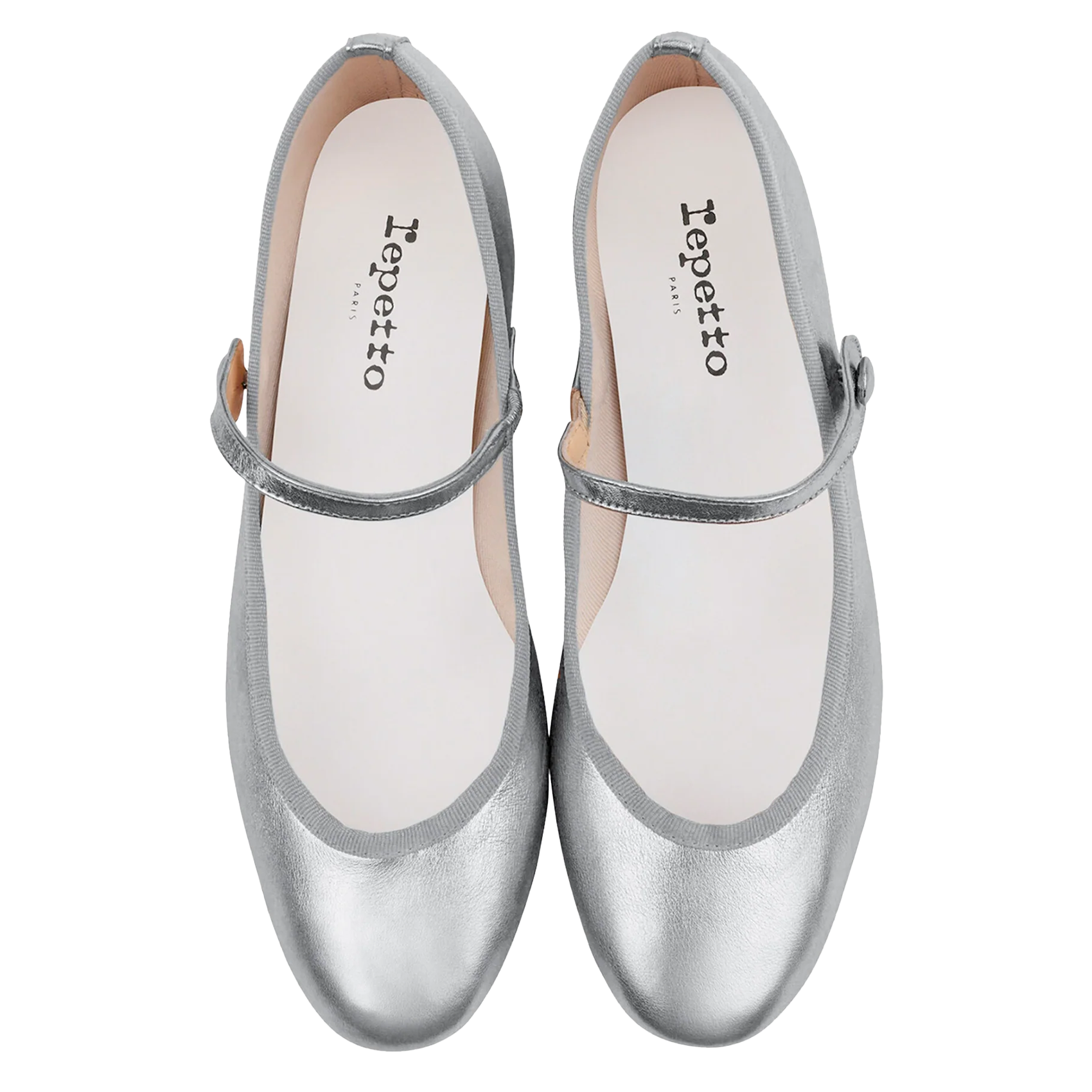 Babies en cuir REPETTO Argent