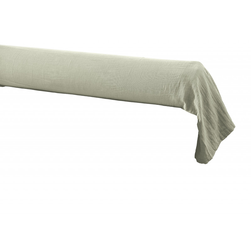 100% Pure Cotton Bolster Pillowcase L'EFFET PAPILLON Green