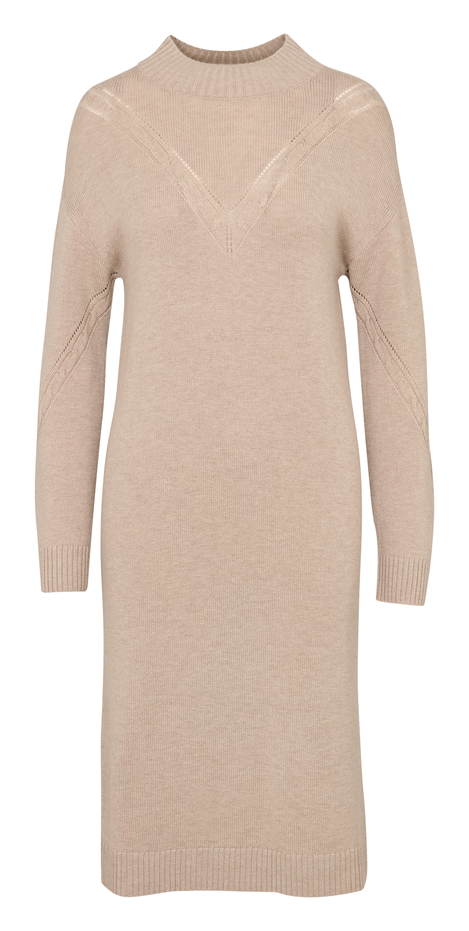 Devoiler short jersey dress with 3/4 sleeves IKKS Beige