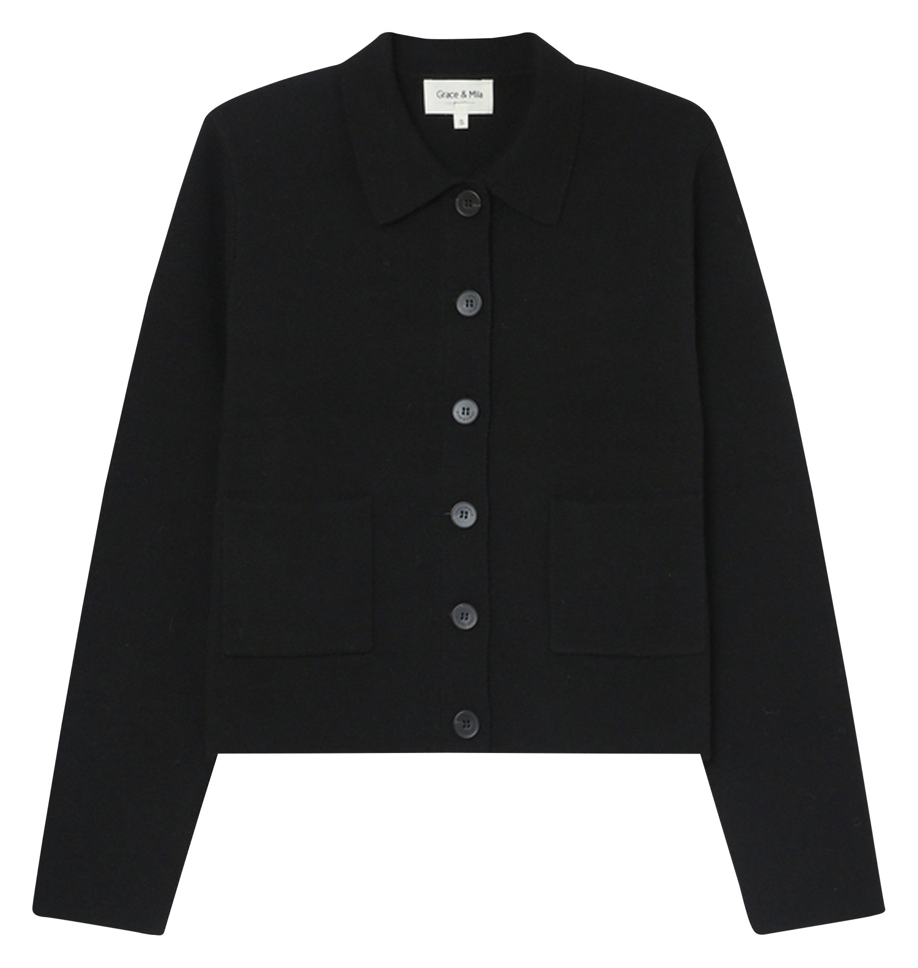 Shirt collar vest GRACE ET MILA Black