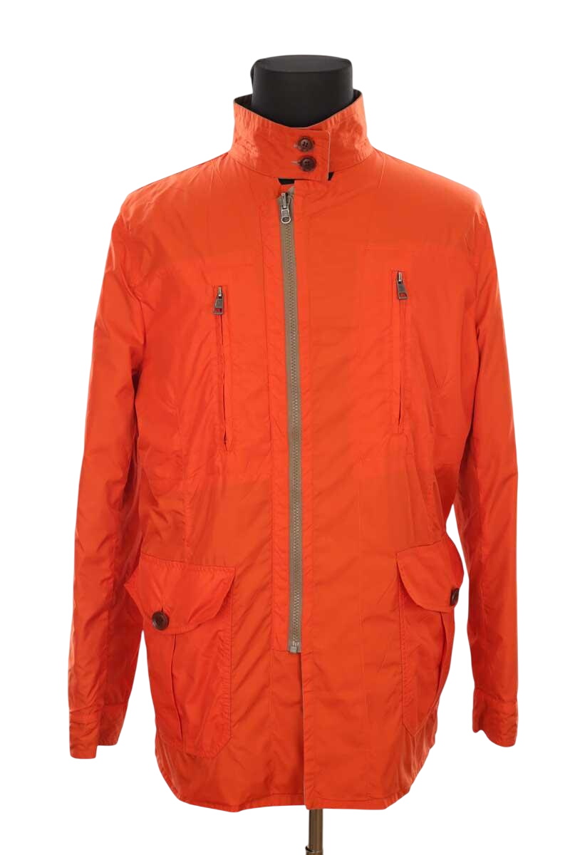 Orange reversible jacket MONCLER - Seconde Main Orange