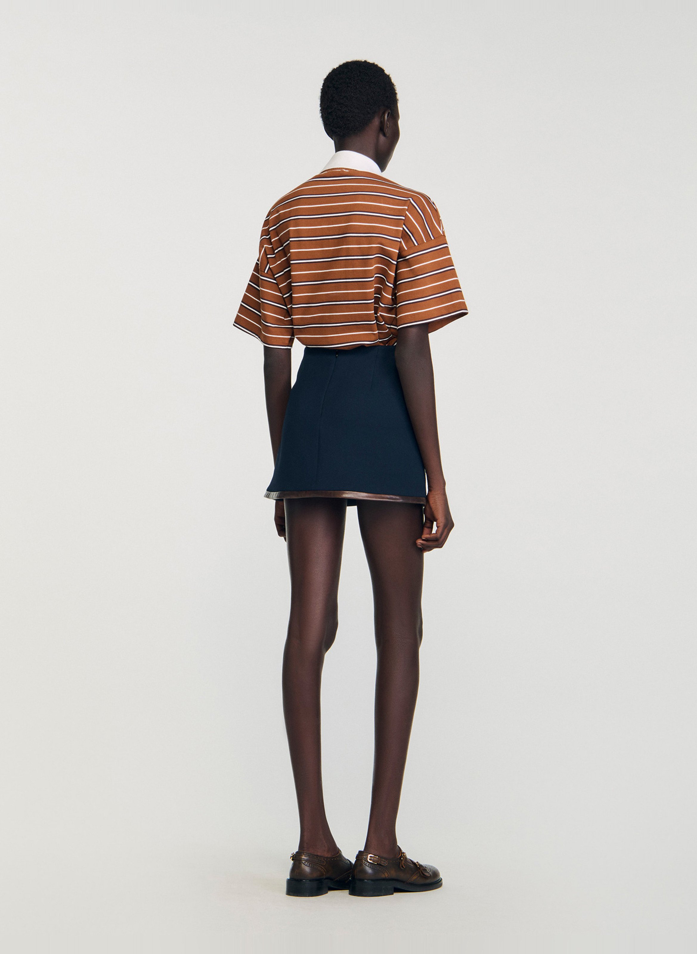 Jupe courte  SANDRO Bleu