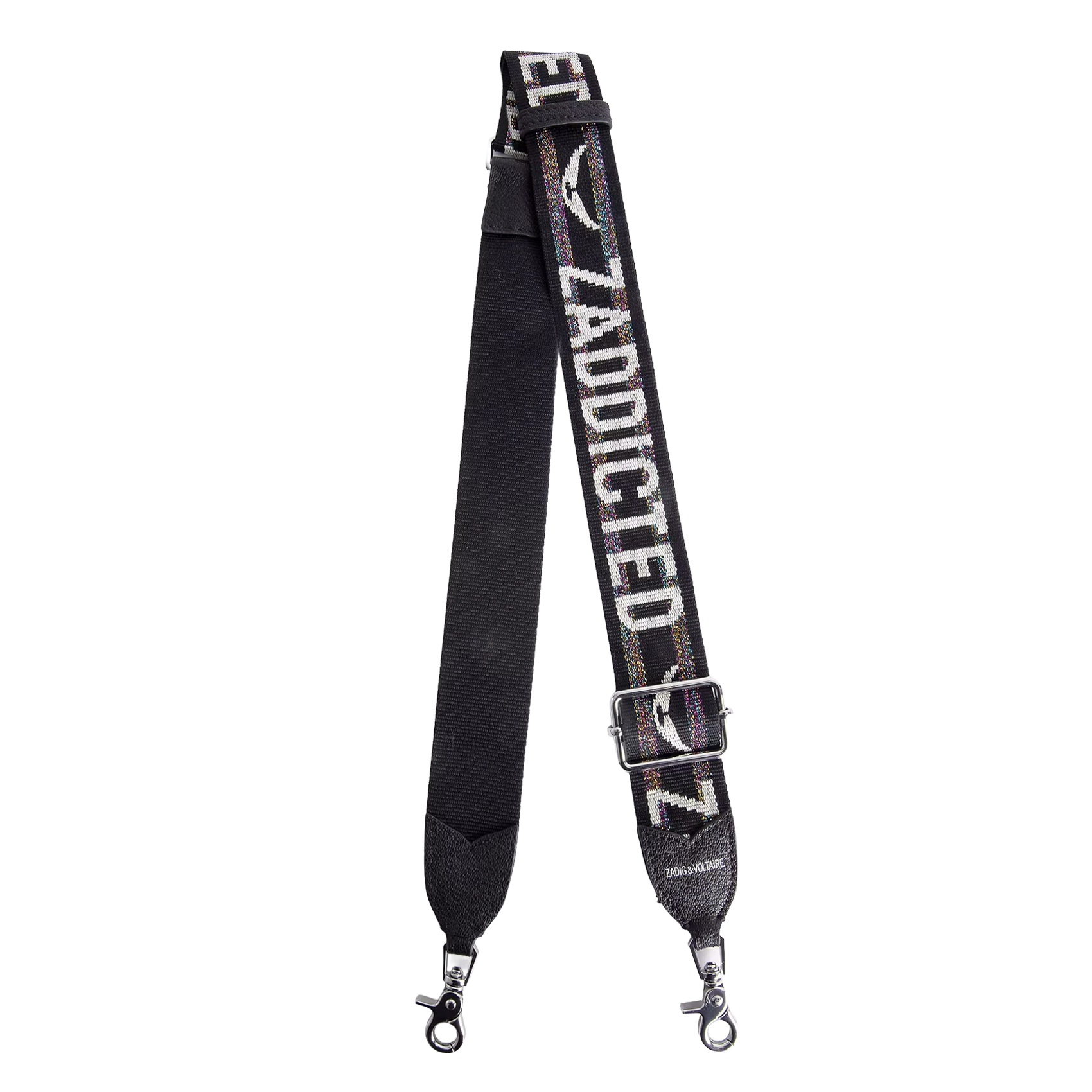 Detachable shoulder strap with metallic thread ZADIG&VOLTAIRE Black
