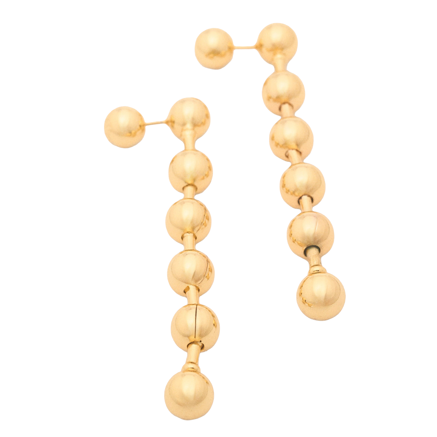 Bead dangling earrings MAJE Golden