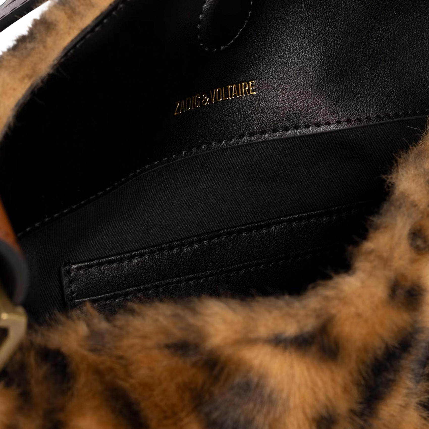 Schoudertas van imitatiebont ZADIG&VOLTAIRE Bruin