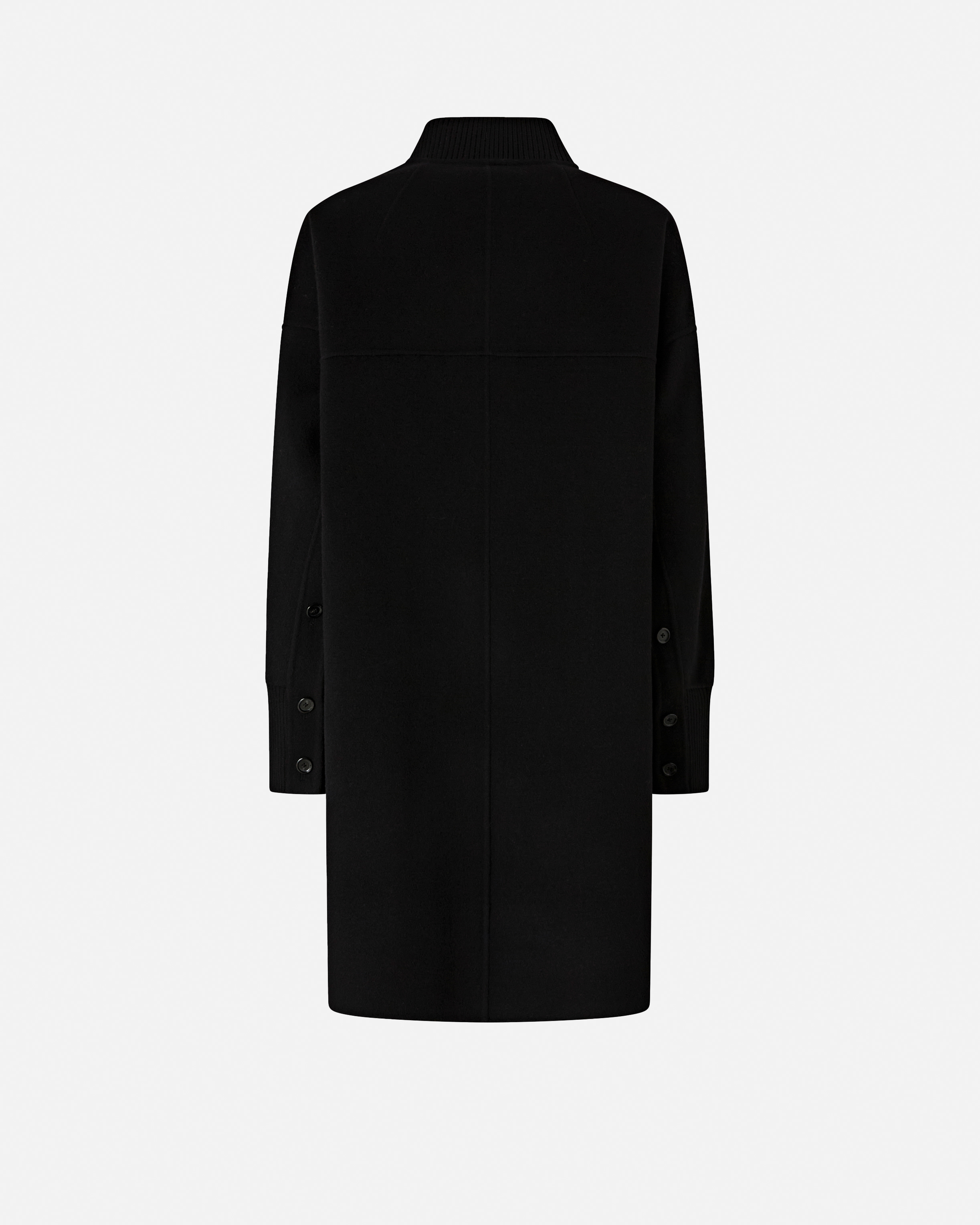Long double-faced wool coat PINKO Black