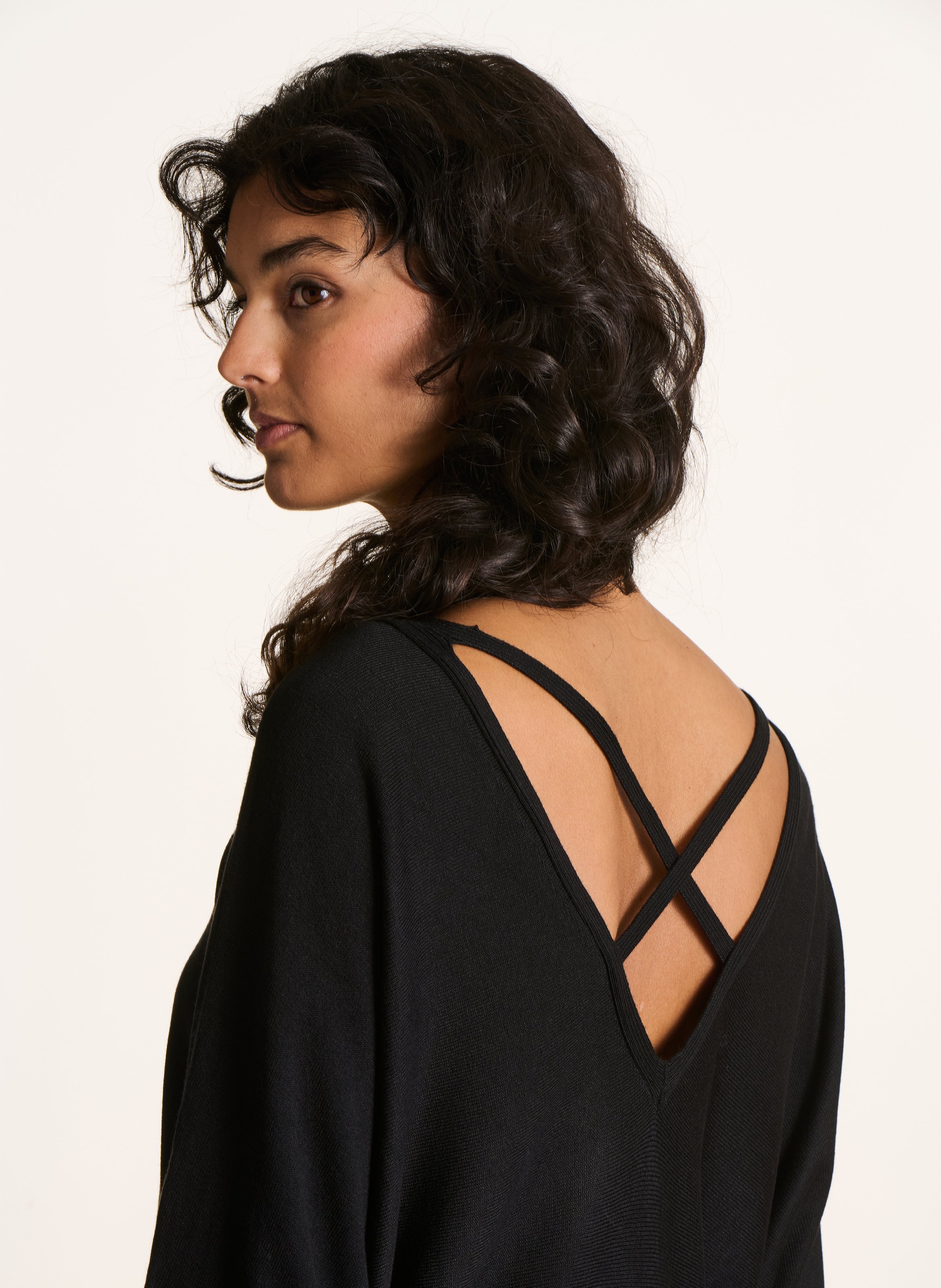 Oversize-Pullover LA FEE MARABOUTEE Schwarz