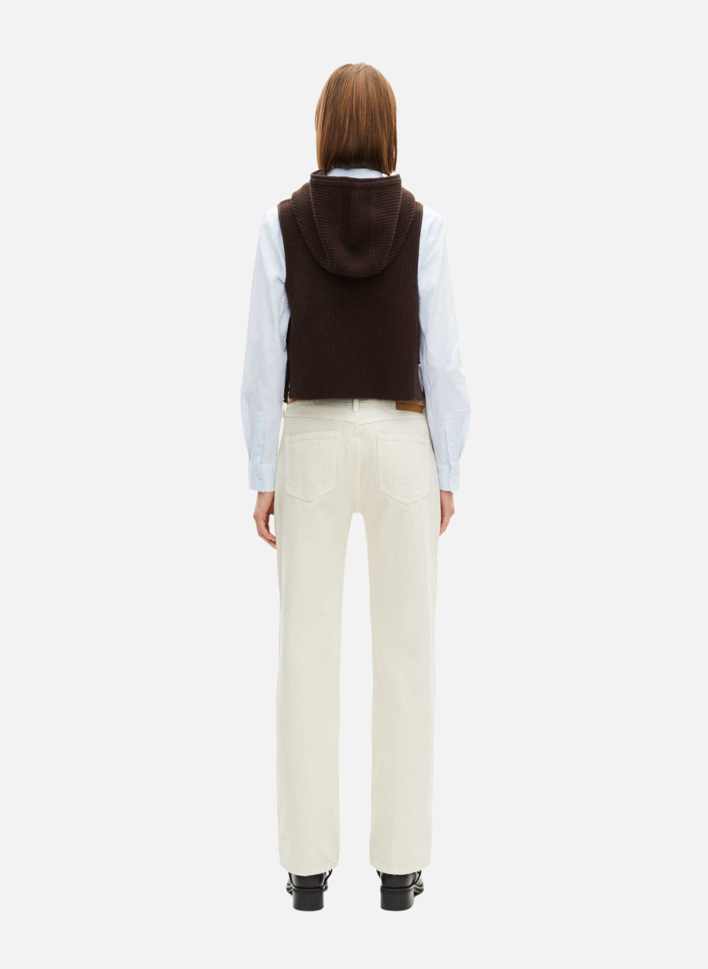 Wool and cotton gilet THE KOOPLES Brown