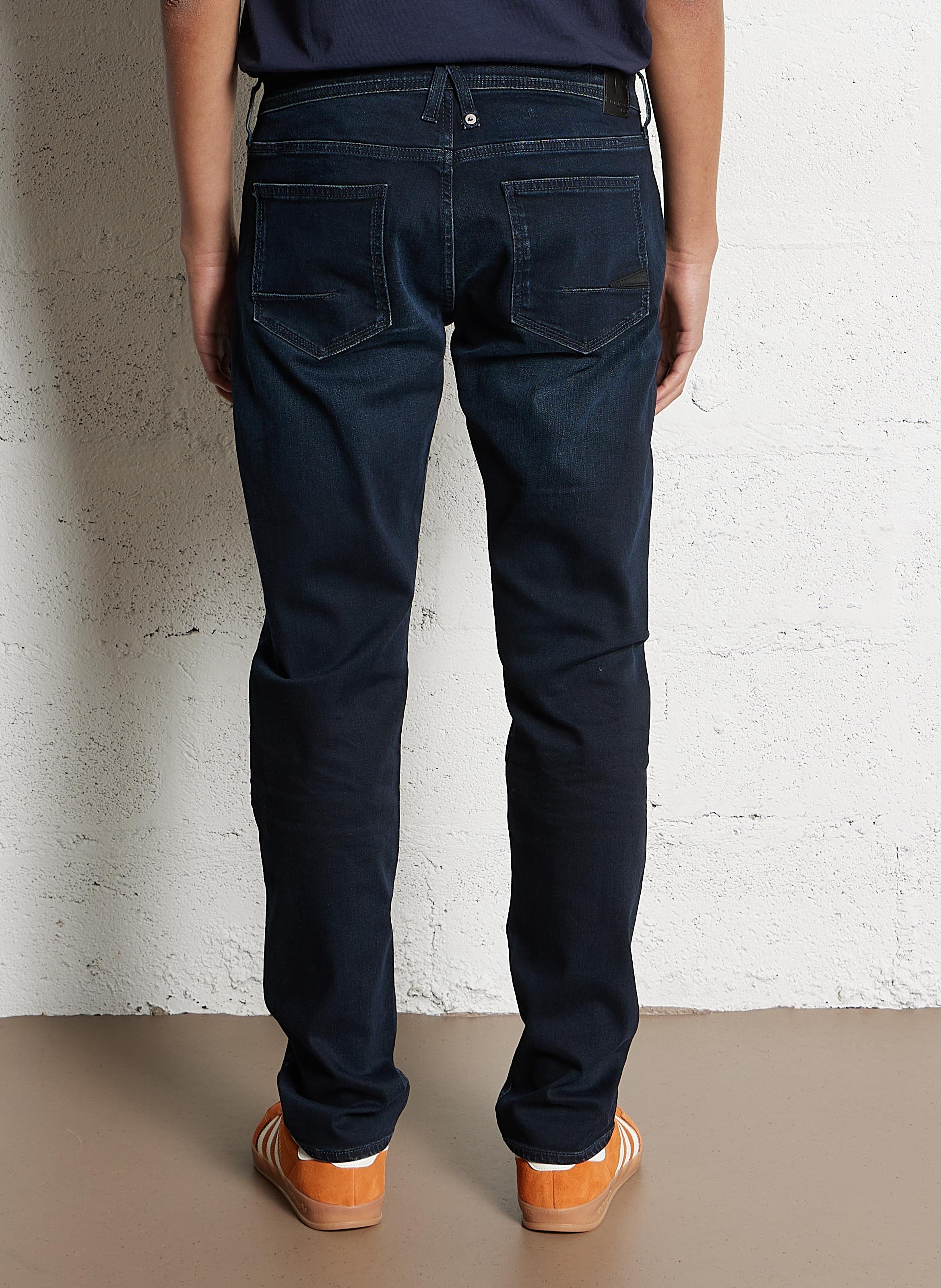 Cotton-blend straight jeans LE TEMPS DES CERISES Blue