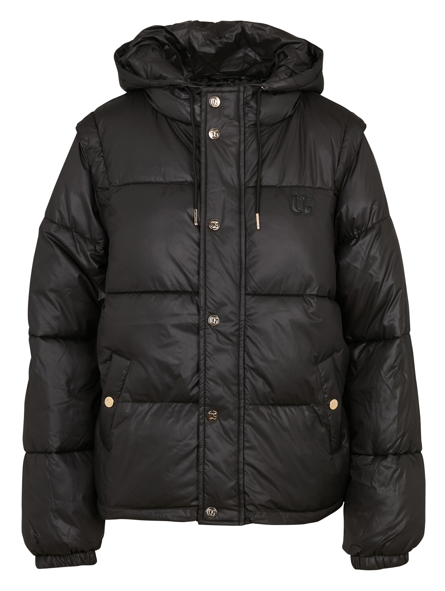 Doudoune à capuche matelassée LE TEMPS DES CERISES Noir