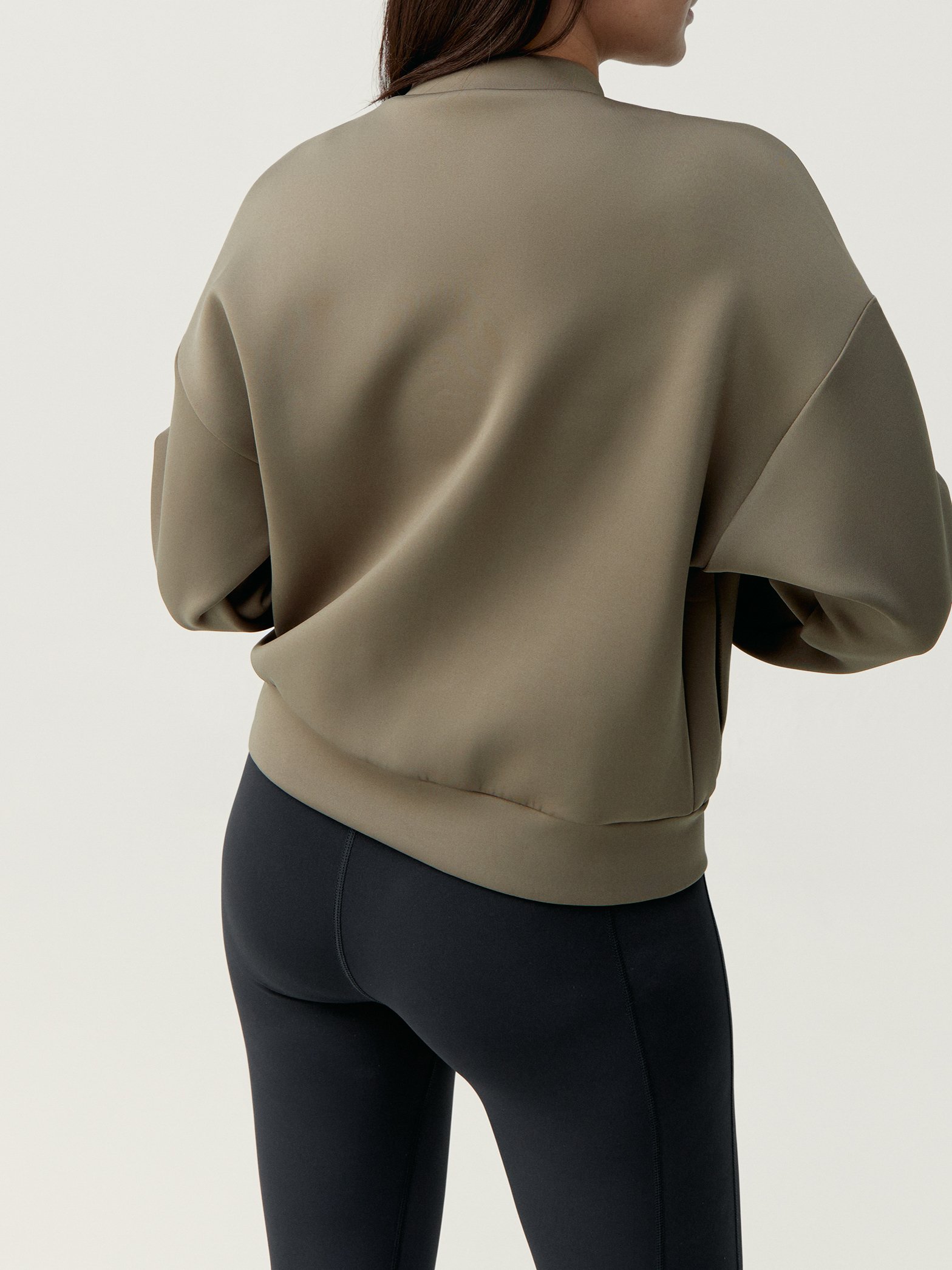 Zip-up performance athleisure sports jacket BORN LIVING YOGA Black